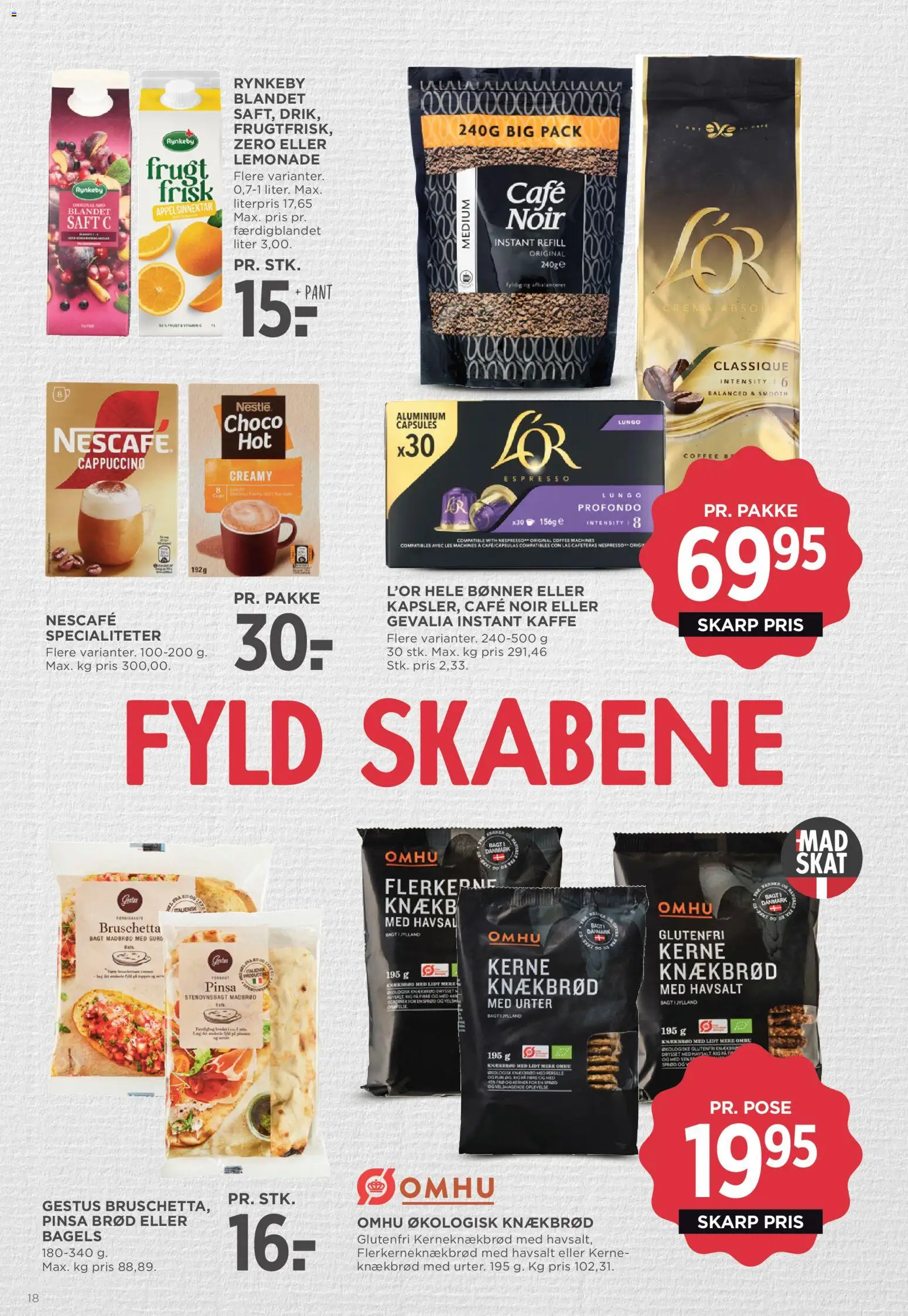 Meny tilbudsavis – gyldig fra 20.02.2026 | Side: 27 | Produkter: Brød, Kaffe, Knækbrød, Instant Kaffe