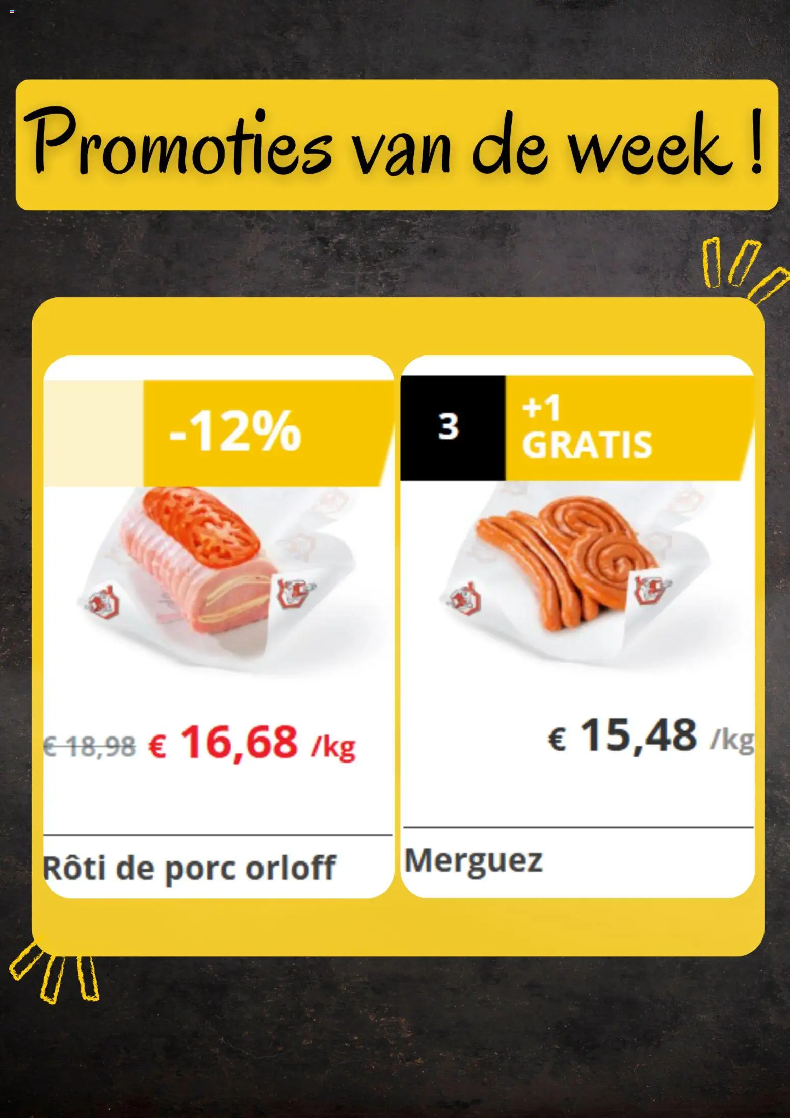 {H1} | Pagina: 3 | Producten: Merguez