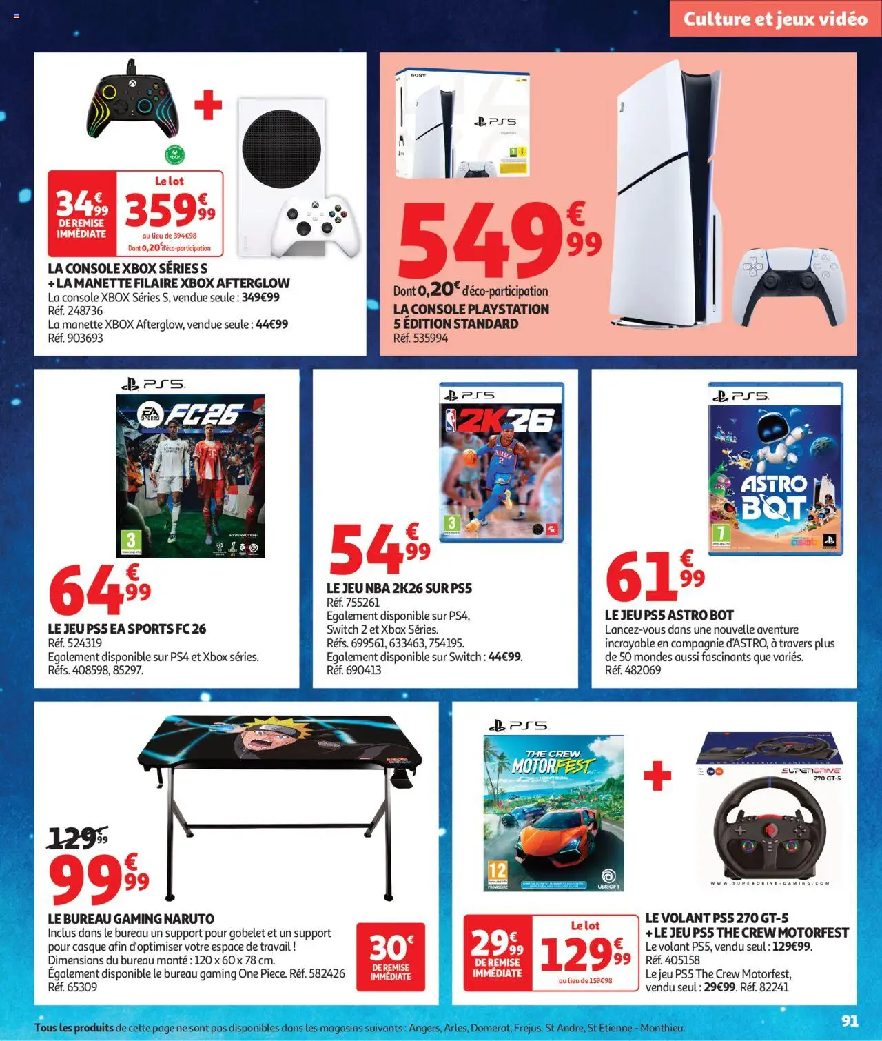 {H1} | Page: 91 | Produits: Vidéo, Playstation, Xbox, Bureau