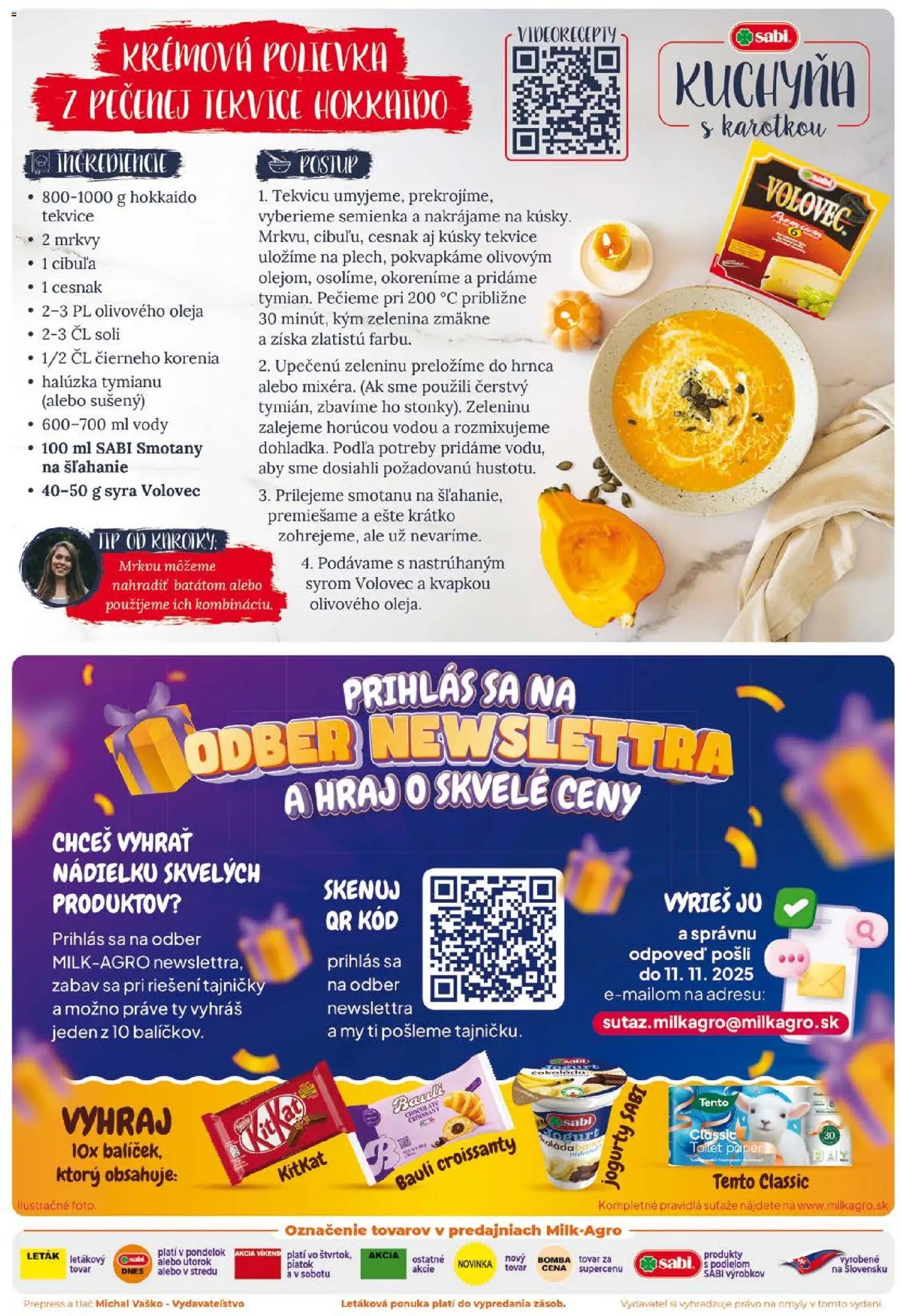 Nové Milk Agro akcie – leták je platný od 29.10.2025 | Strana: 2 | Produkty: Kuchyňa, Cesnak