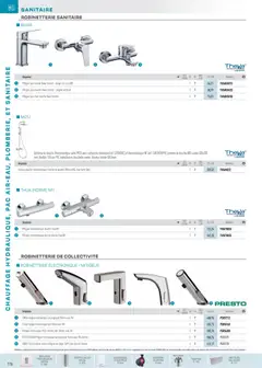 Rexel - Prévisualisation de Rexel  Chauffage Hydraulique, PAC Air-Eau, Plomberie et Sanitaire valide à partir de 01.12.2025 | Page: 121 | Produits: Pomme, Robinet, Douche, Cartouche