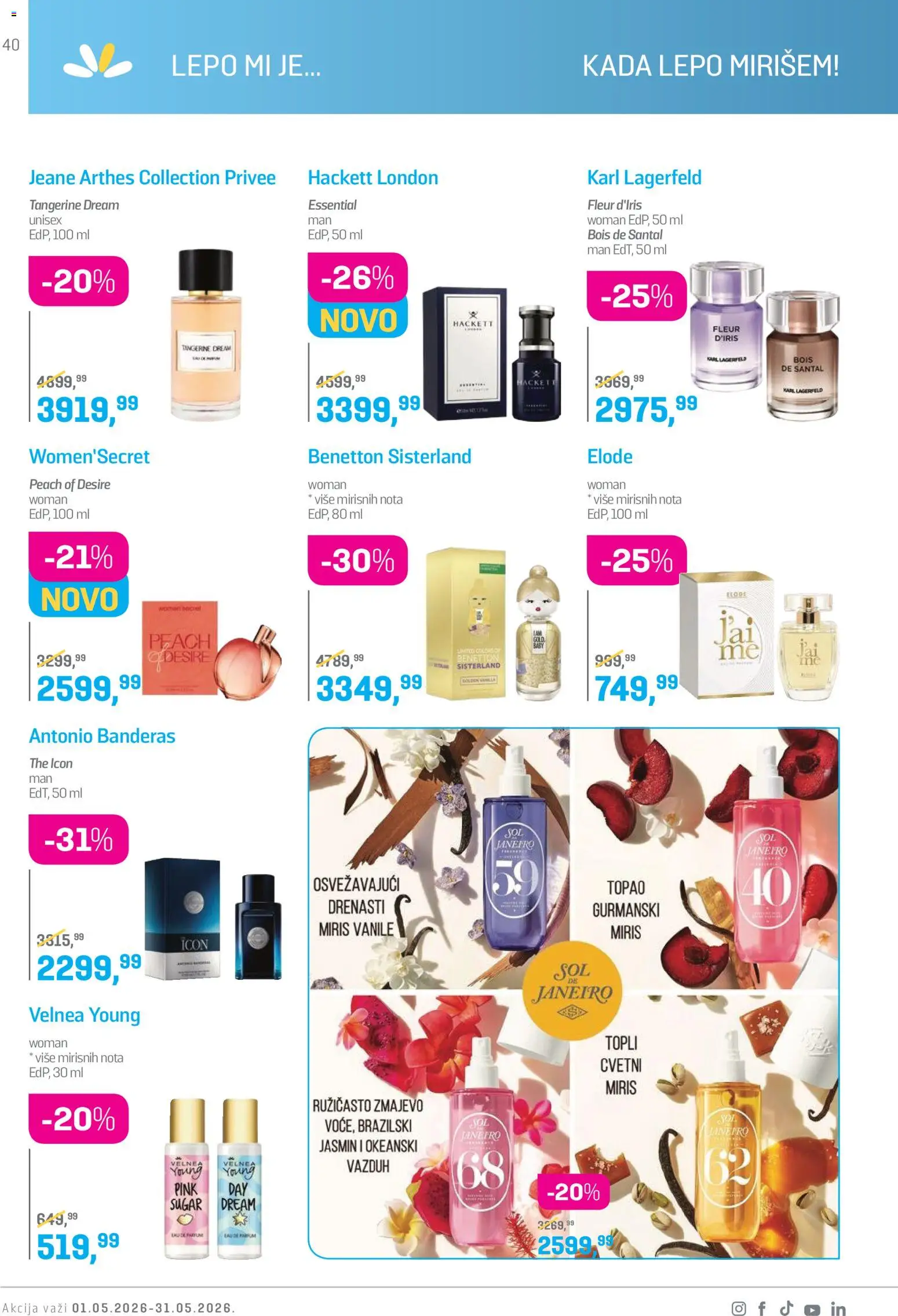 Lilly drogerie katalog - važi od 01.05.2026 | Strana: 40 | Proizvode: Miris