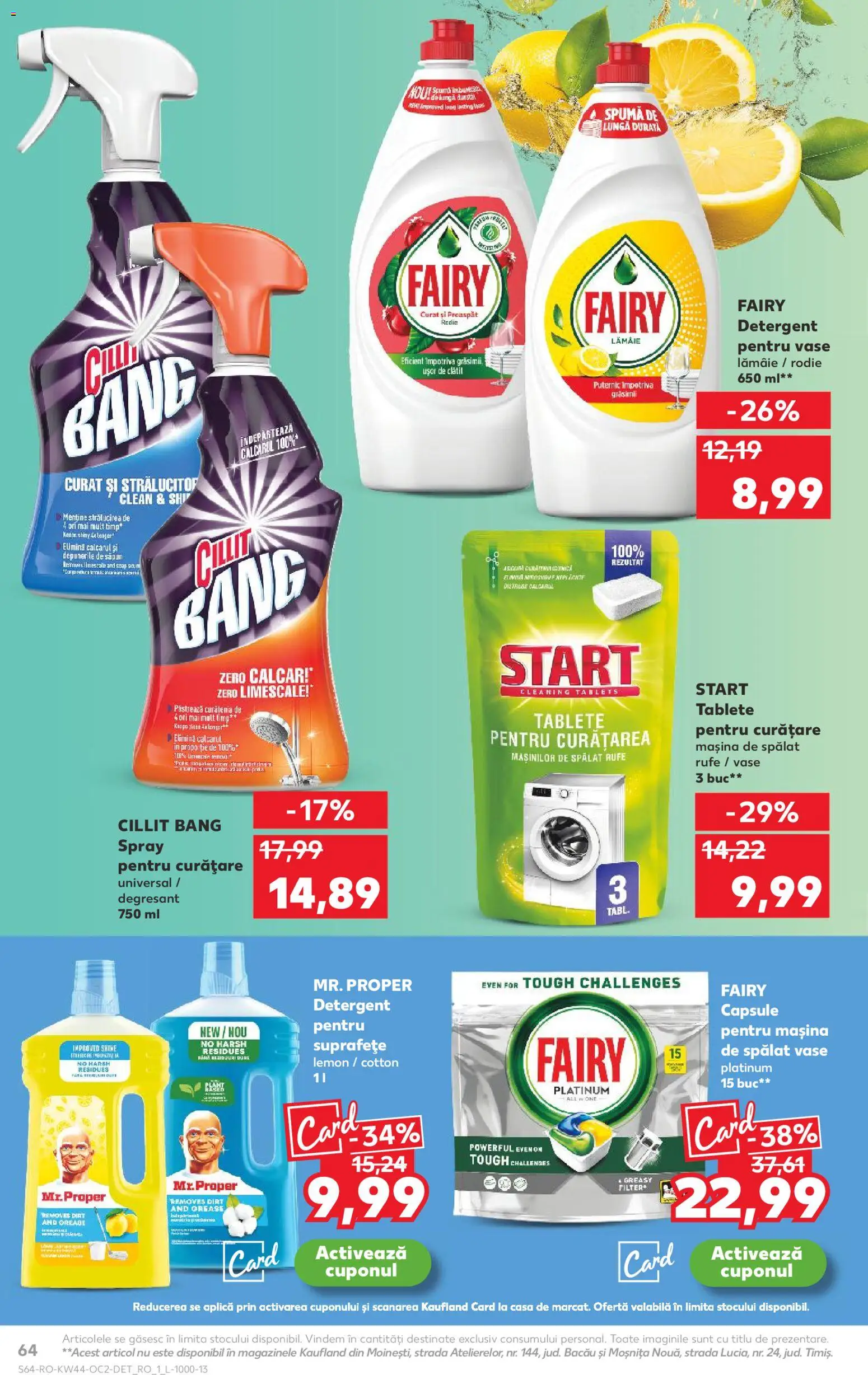 Noul catalog Kaufland – valabil de la 29.10.2025 | Pagină: 64 | Produse: Mașină De Spălat, Mașină De Spălat Vase, Capsule pentru mașina de spălat, Lămâie