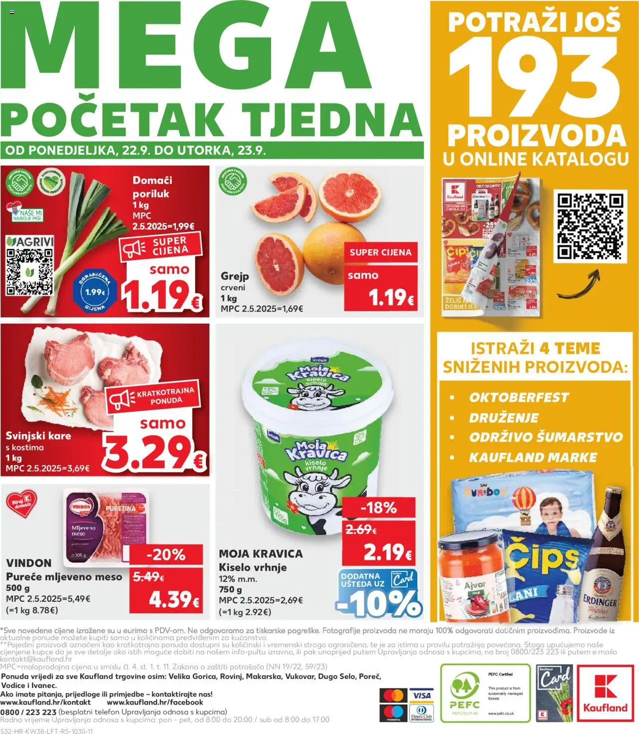 Kaufland katalog | vrijedi od 17.09.2025 | Stranica: 32 | Proizvodi: Puretina, Meso, Čips, Grejp