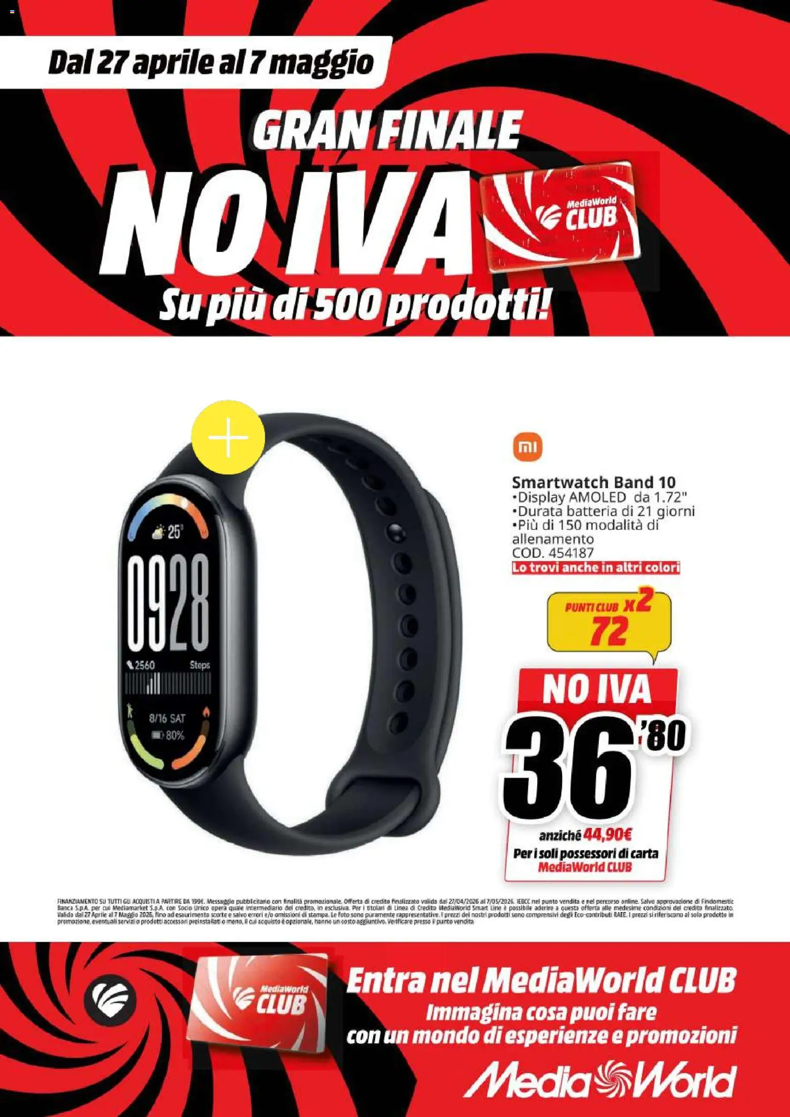 Volantino Media World del 27.04.2026 | Pagina: 50 | Prodotti: Smartwatch, Batteria