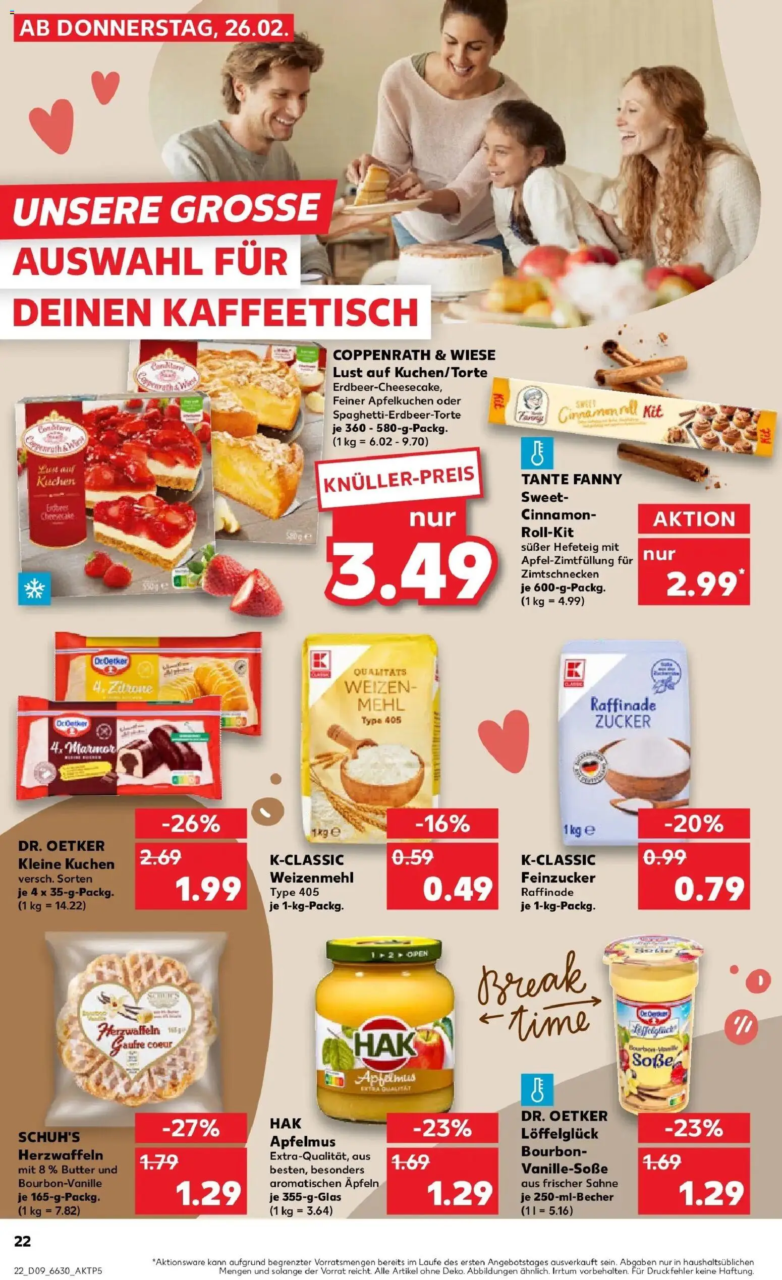 Kaufland prospekt Lünen	 – gültig ab 26.02.2026 | Seite: 22 | Produkte: Butter, Apple, Soße, Zitrone