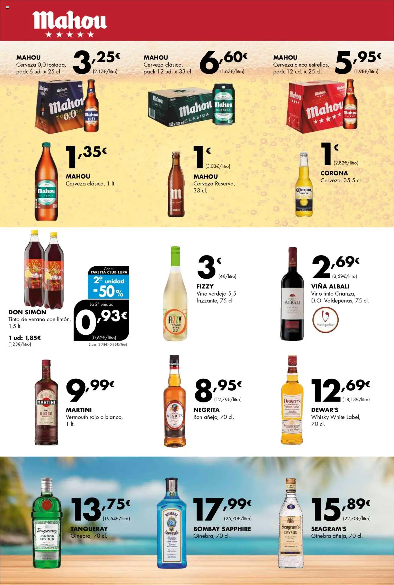 Lupa Supermercados folleto │ válido desde el 31.07.2025 | Página: 11 | Productos: Ron, Vino, Cerveza, Whisky