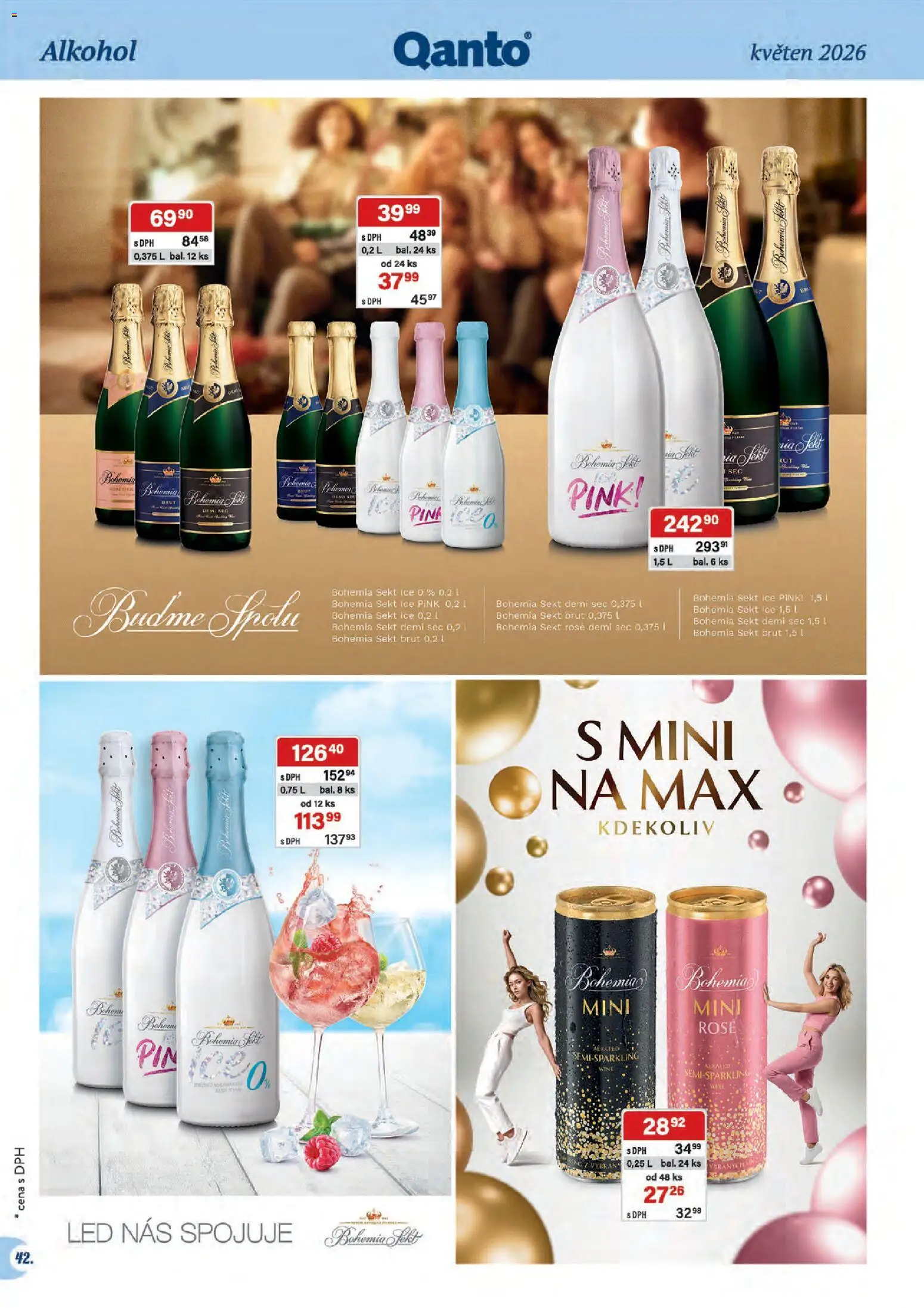 Astur & Qanto leták - Velkoobchod 05/2026 od 01.05.2026 | Strana: 42 | Produkty: Bohemia Sekt Demi Sec, Bohemia Sekt Brut, Sekt, LED