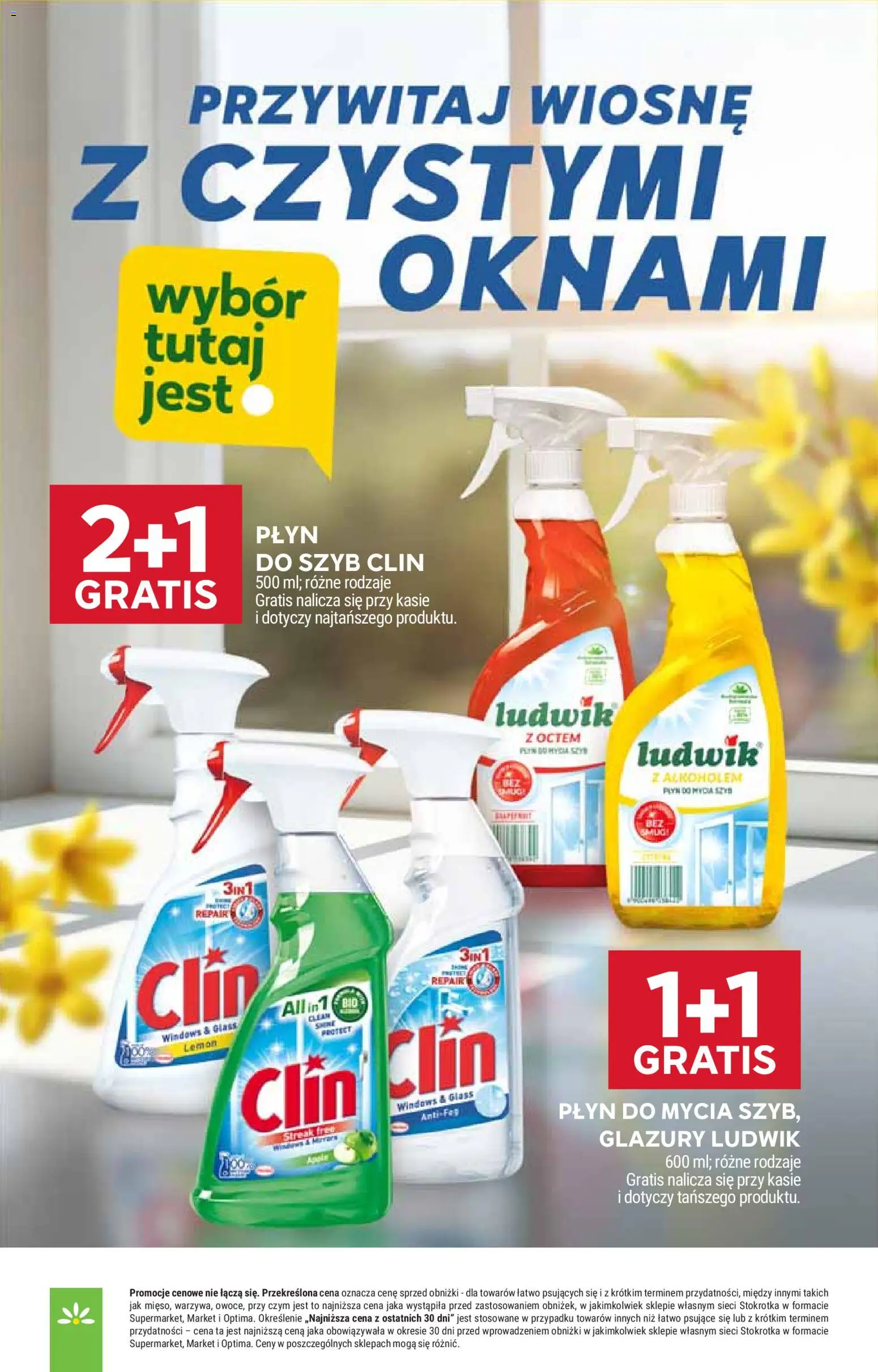 Stokrotka gazetka od 05.03.2026 | Strona: 47 | Produkty: Płyn do szyb Clin, Stokrotka