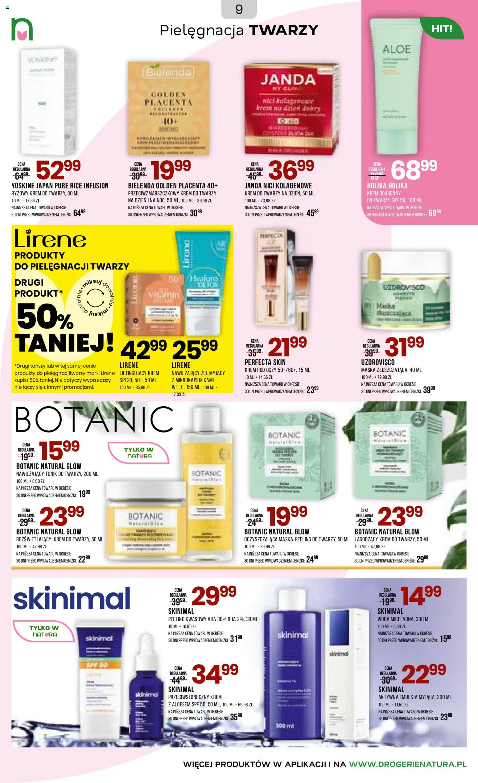 Drogerie Natura Gazetka od 16.02.2026 | Strona: 9 | Produkty: Maska, Woda micelarna, Woda, Tonik
