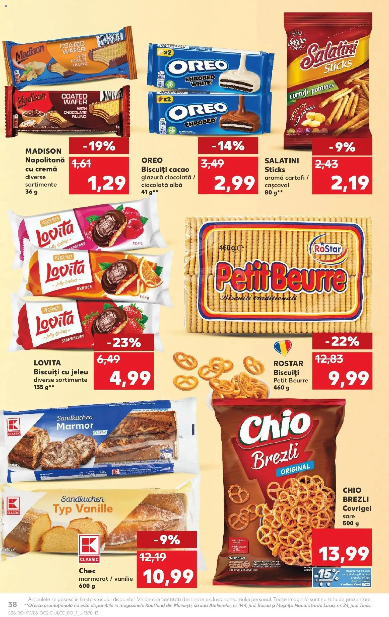 Noul catalog Kaufland – valabil de la 04.02.2026 | Pagină: 38 | Produse: Cremă, Ciocolată, Cartofi, Sare