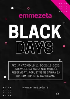 Emmezeta Black Friday  - pregled Emmezeta kataloga - važi od 19.11.2025