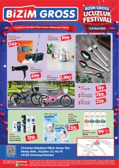 09.04.2026 tarihinden itibaren geçerli olan Bizim Toptan kataloğu önizlemesi | Sayfa: 4 | Ürünler: Çaydanlık, Deodorant, Balık, Çay