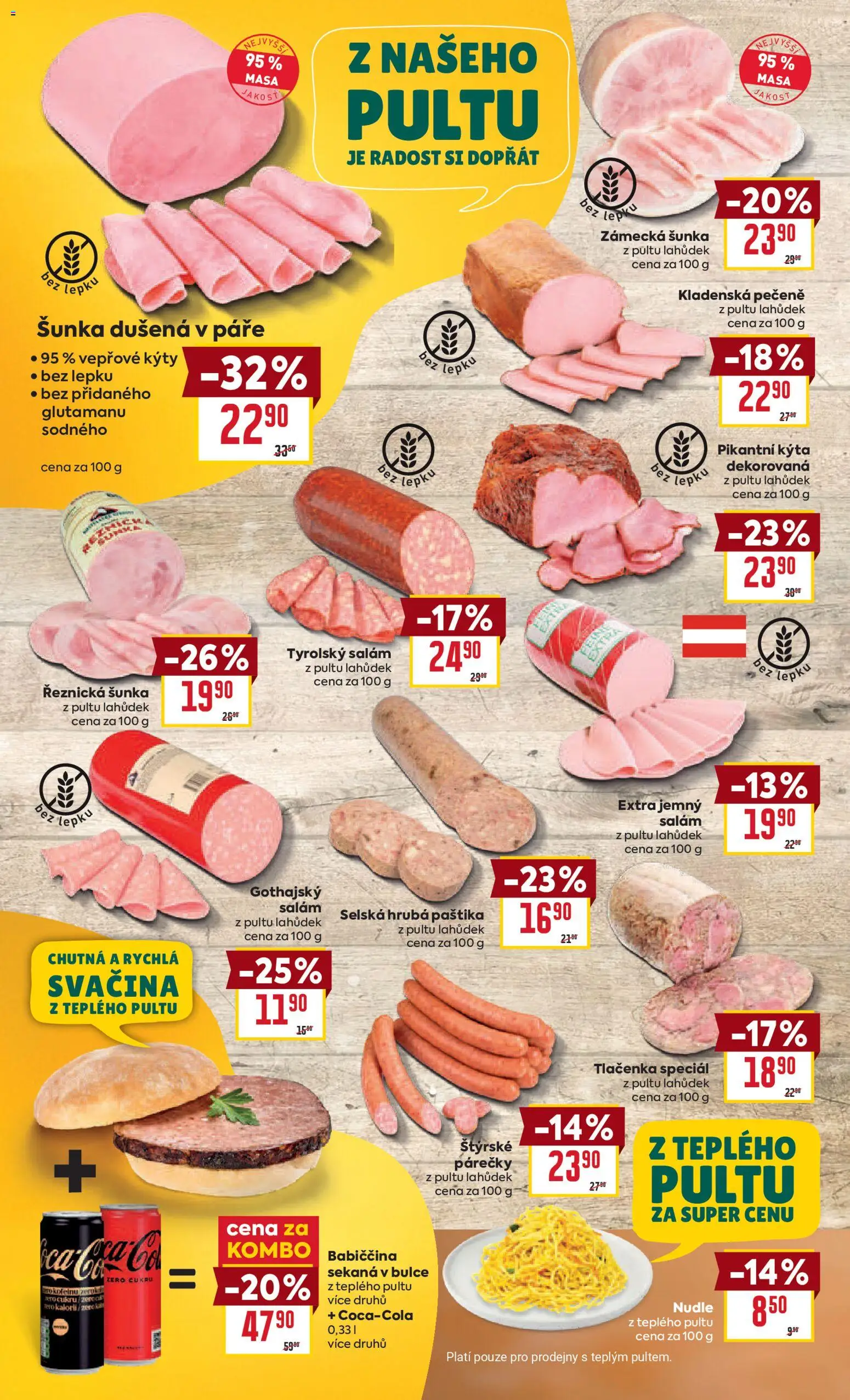 Billa Velký leták od 18.03.2026 | Strana: 12 | Produkty: Salám, Šunka, Tlačenka, Paštika