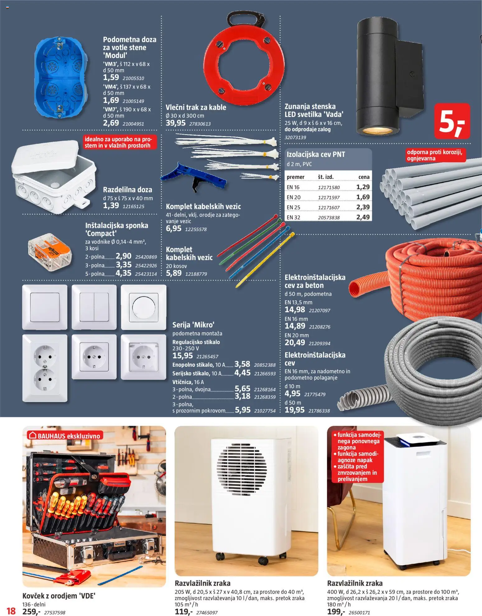 Novi Bauhaus katalog ponudbe – veljaven od 01.04.2026 | Stran: 18