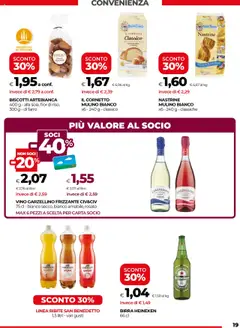 Volantino COOP del 17.07.2025 | Pagina: 19 | Prodotti: Cornetto, Vino, Heineken, Farro