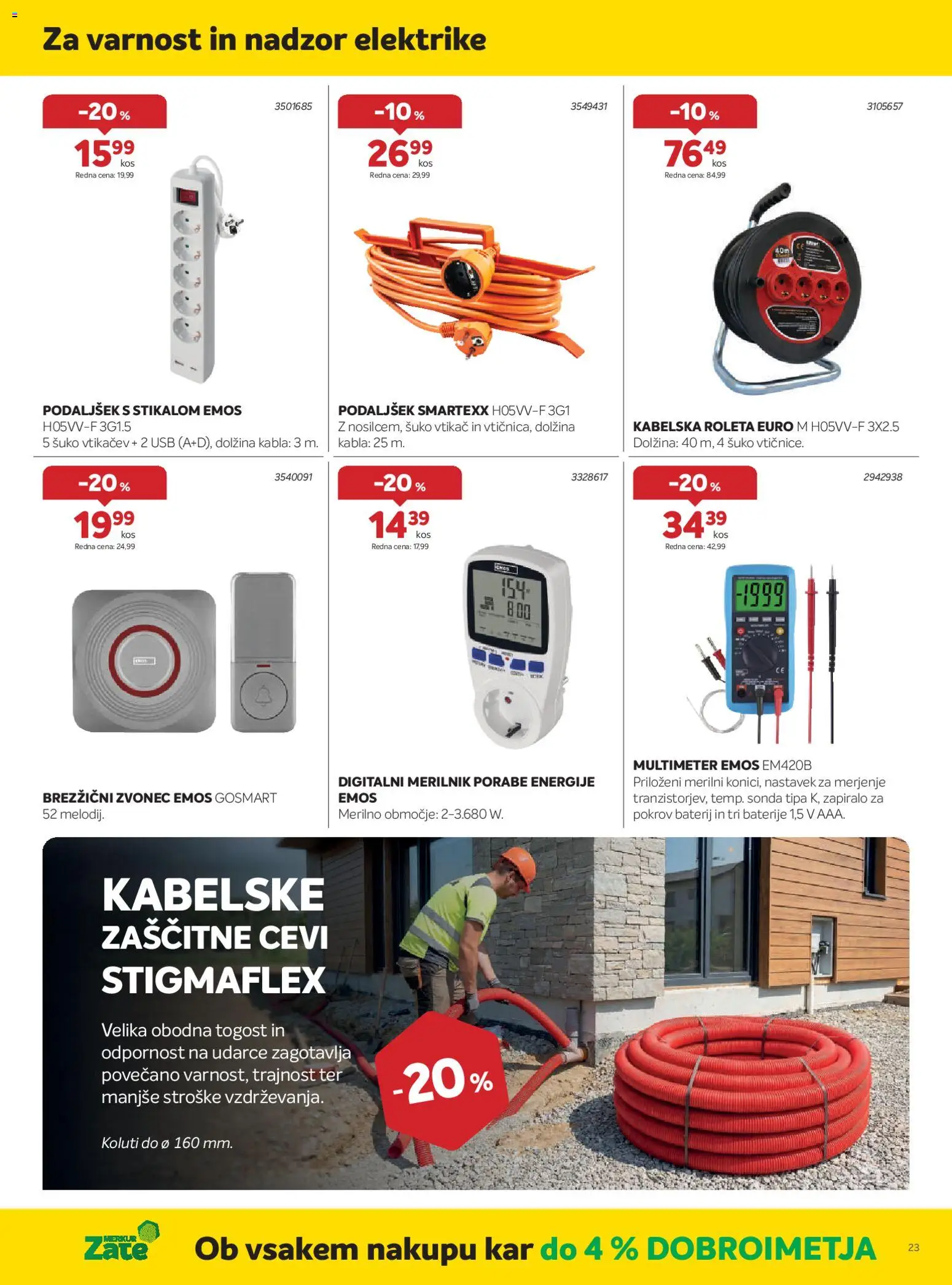 Novi Merkur katalog ponudbe – veljaven od 01.04.2026 | Stran: 23 | Izdelki: Usb, Baterije