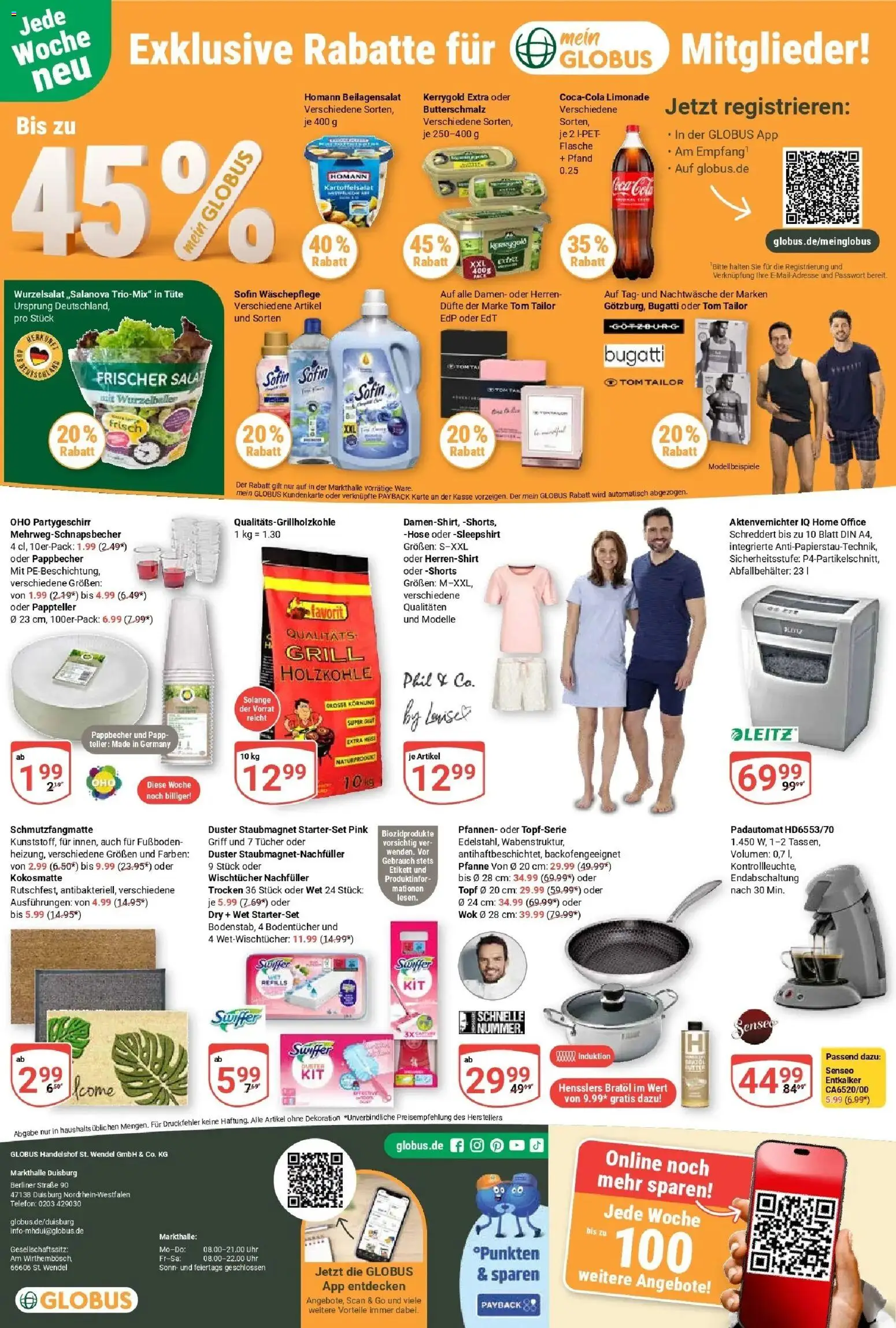 Globus Prospekt Duisburg	 – gültig ab 27.04.2026 | Seite: 24 | Produkte: Berliner, Limonade, Hose, Uhr