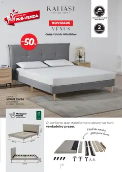 Pré-visualização Espaço Casa - Catálogo Kaliási - Sofás Camas válido de 21.07.2025 | Página: 29 | Produtos: Cama, Colchão