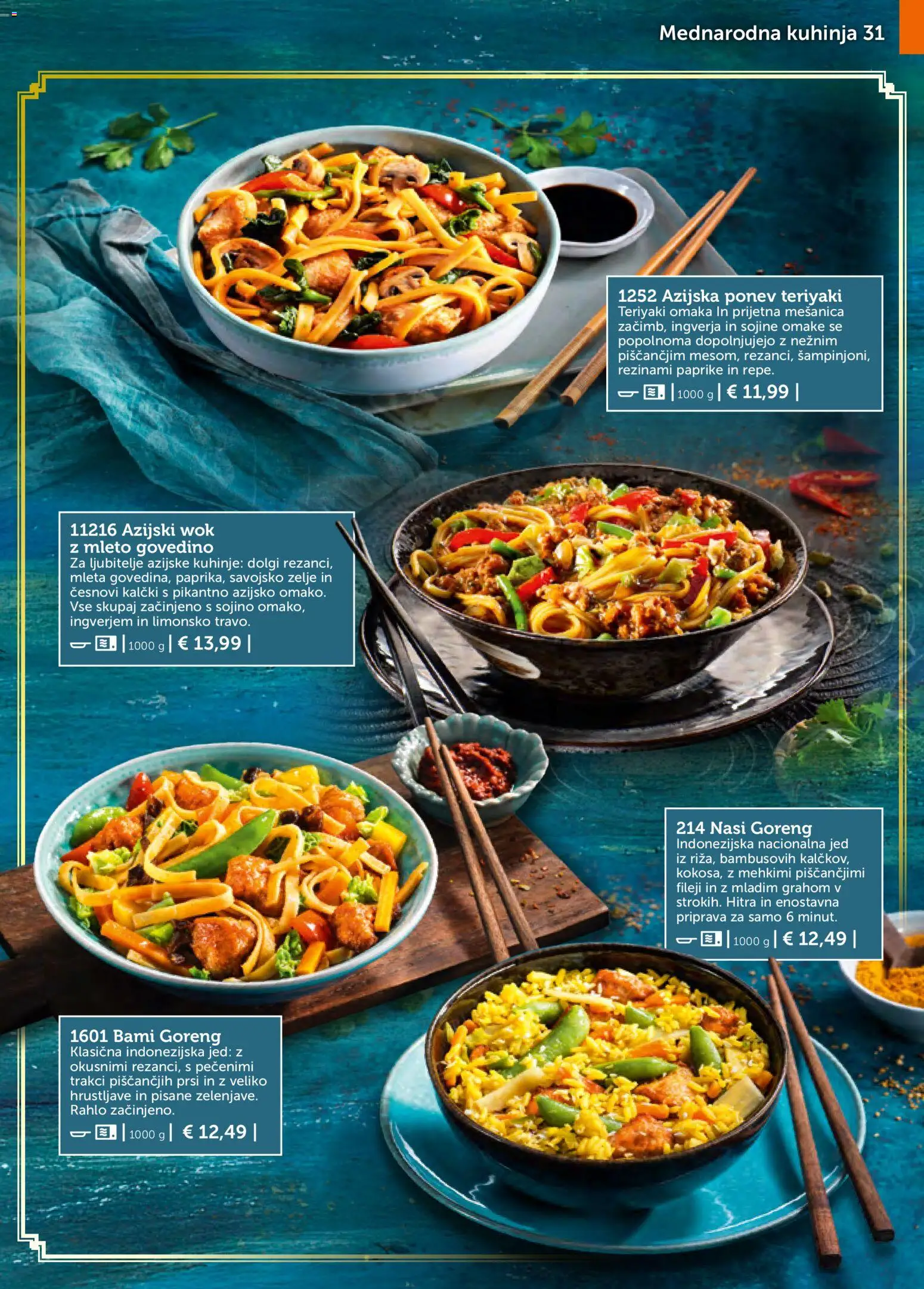 Novi Bofrost katalog ponudbe – veljaven od 01.11.2025 | Stran: 31 | Izdelki: Kuhinja, Omaka, Zelje