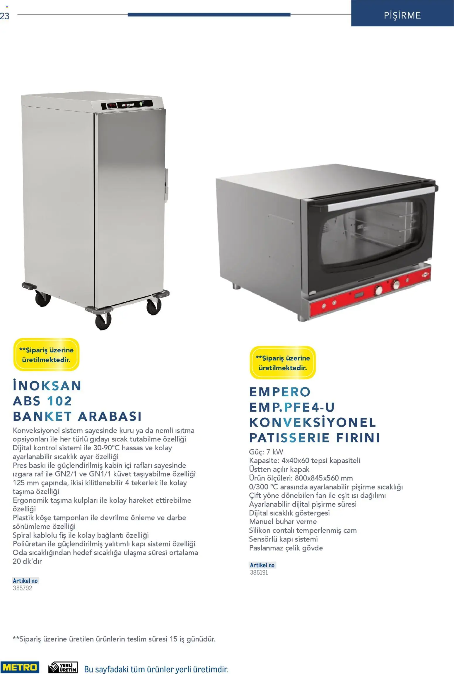 Metro - Profesyonel Çözümler - 26.12.2025 tarihinden itibaren geçerlidir | Sayfa: 23 | Ürünler: Baskı, Raf, Izgara, Fan