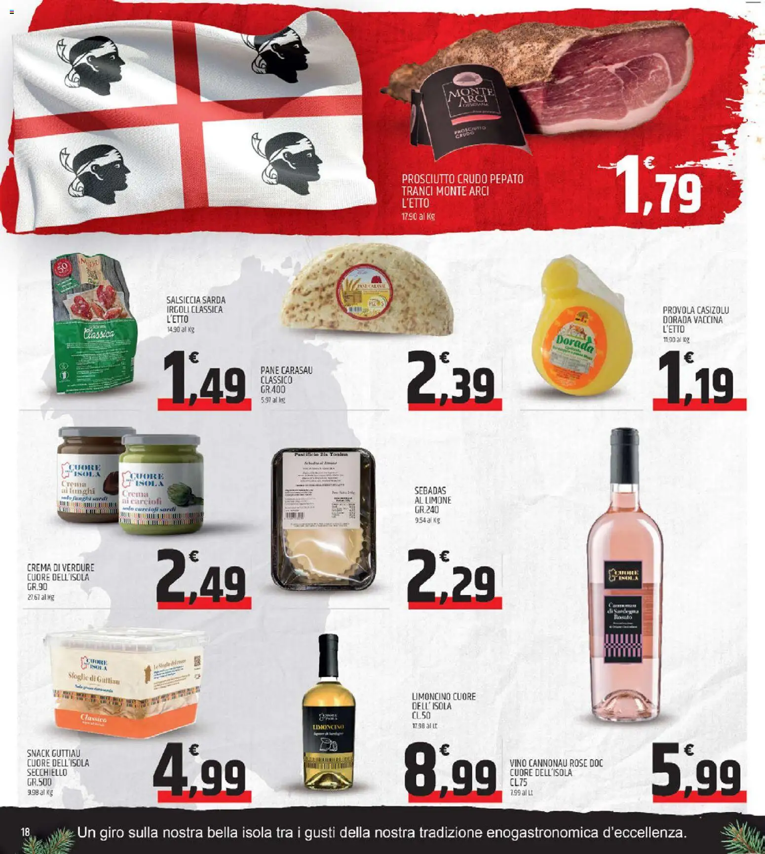 Volantino ARD Discount del 11.12.2025 | Pagina: 18 | Prodotti: Prosciutto Crudo, Pane, Limone, Salsiccia