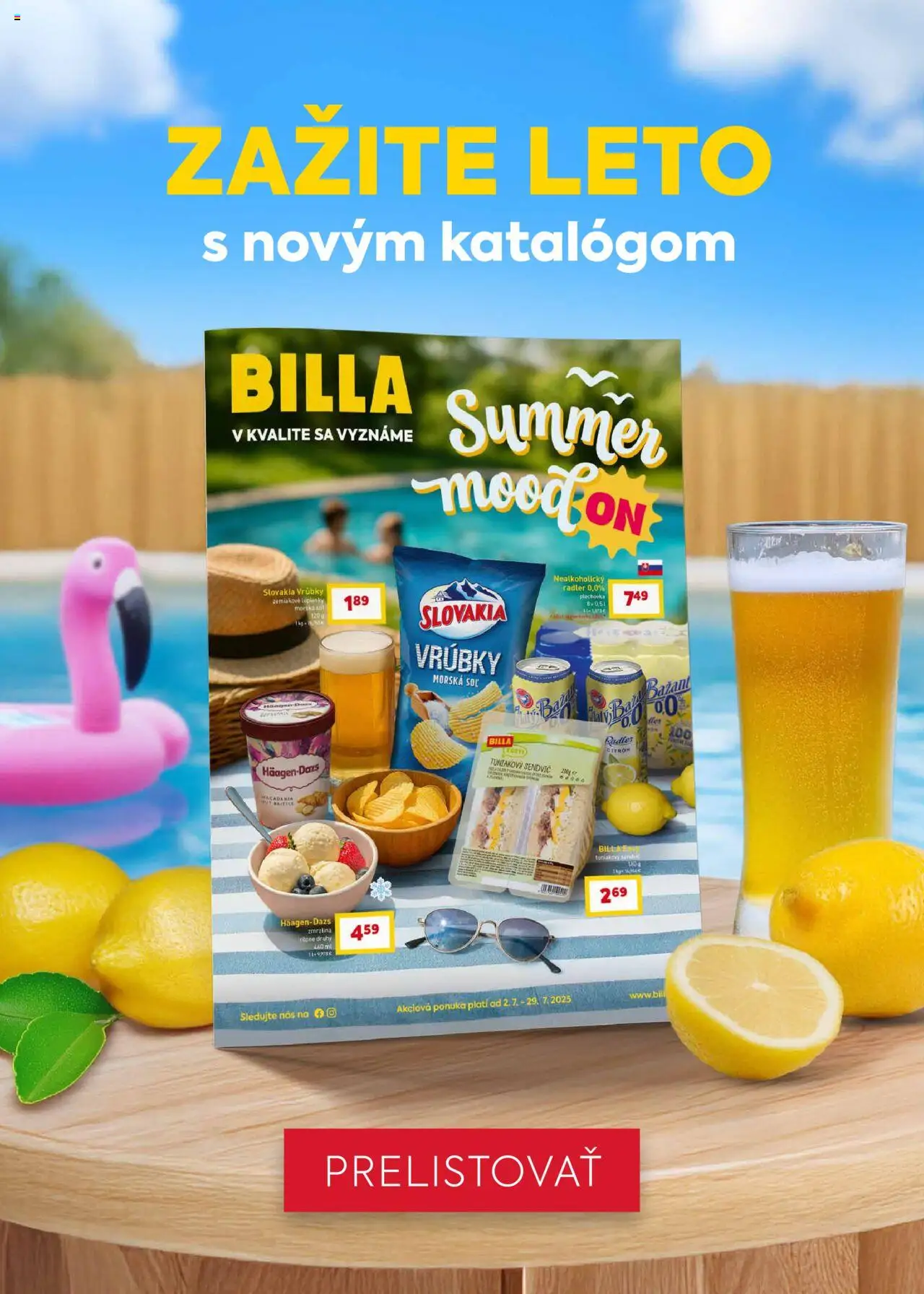 Billa Bonus leták │ platný od 16.07.2025 | Strana: 7 | Produkty: Zmrzlina, Soľ, Sendvič