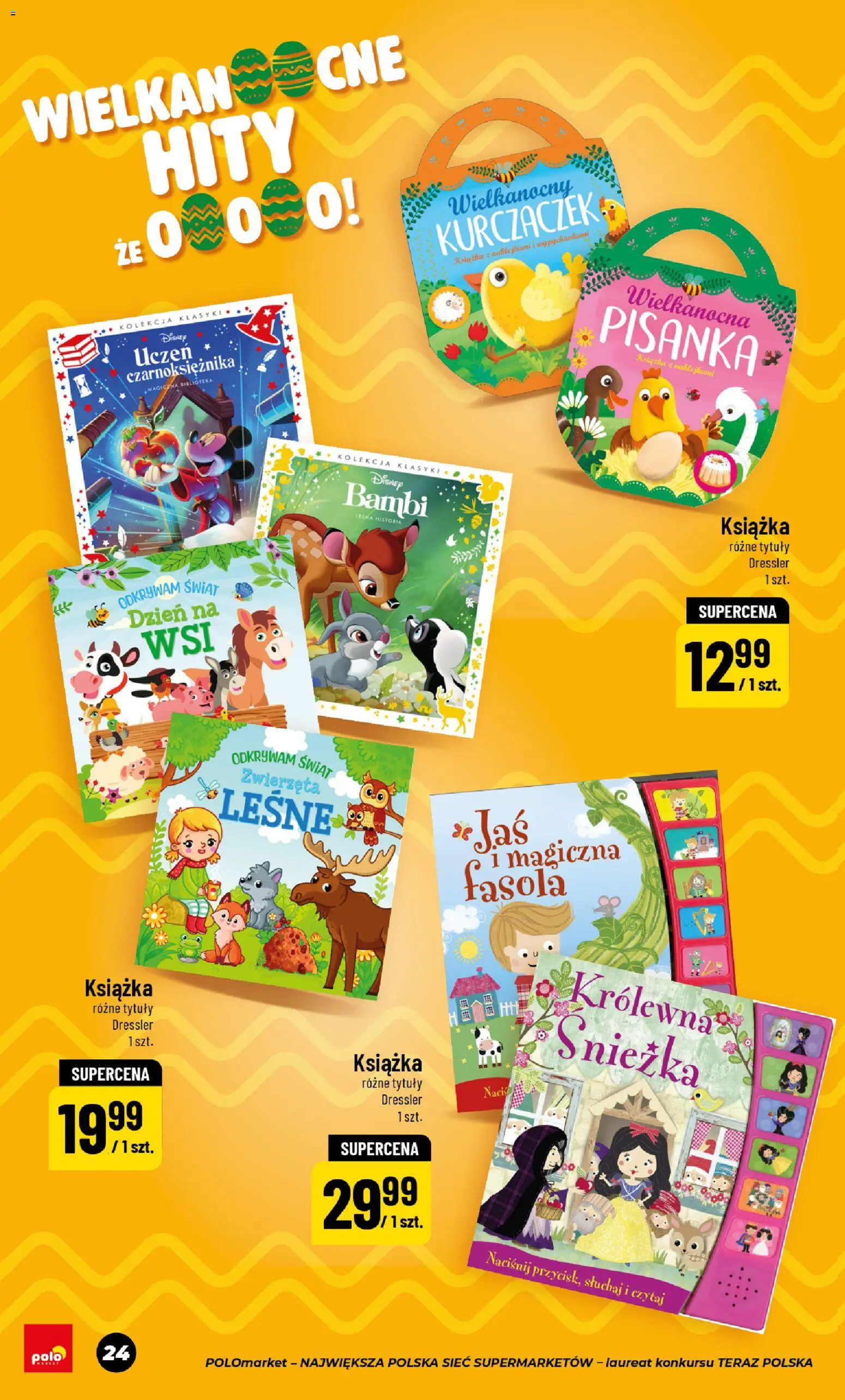 POLOmarket gazetka - Wielkanoc od 06.03.2026 | Strona: 24 | Produkty: Naciśnij, Biblioteka