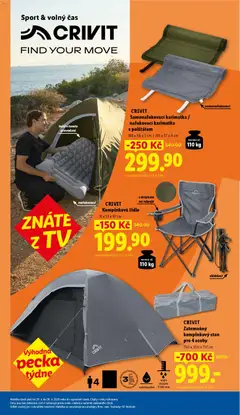 Náhled letáku Lidl leták od 20.04.2026 | Strana: 29 | Produkty: Karimatka, Nafukovací karimatka, Židle, Stan