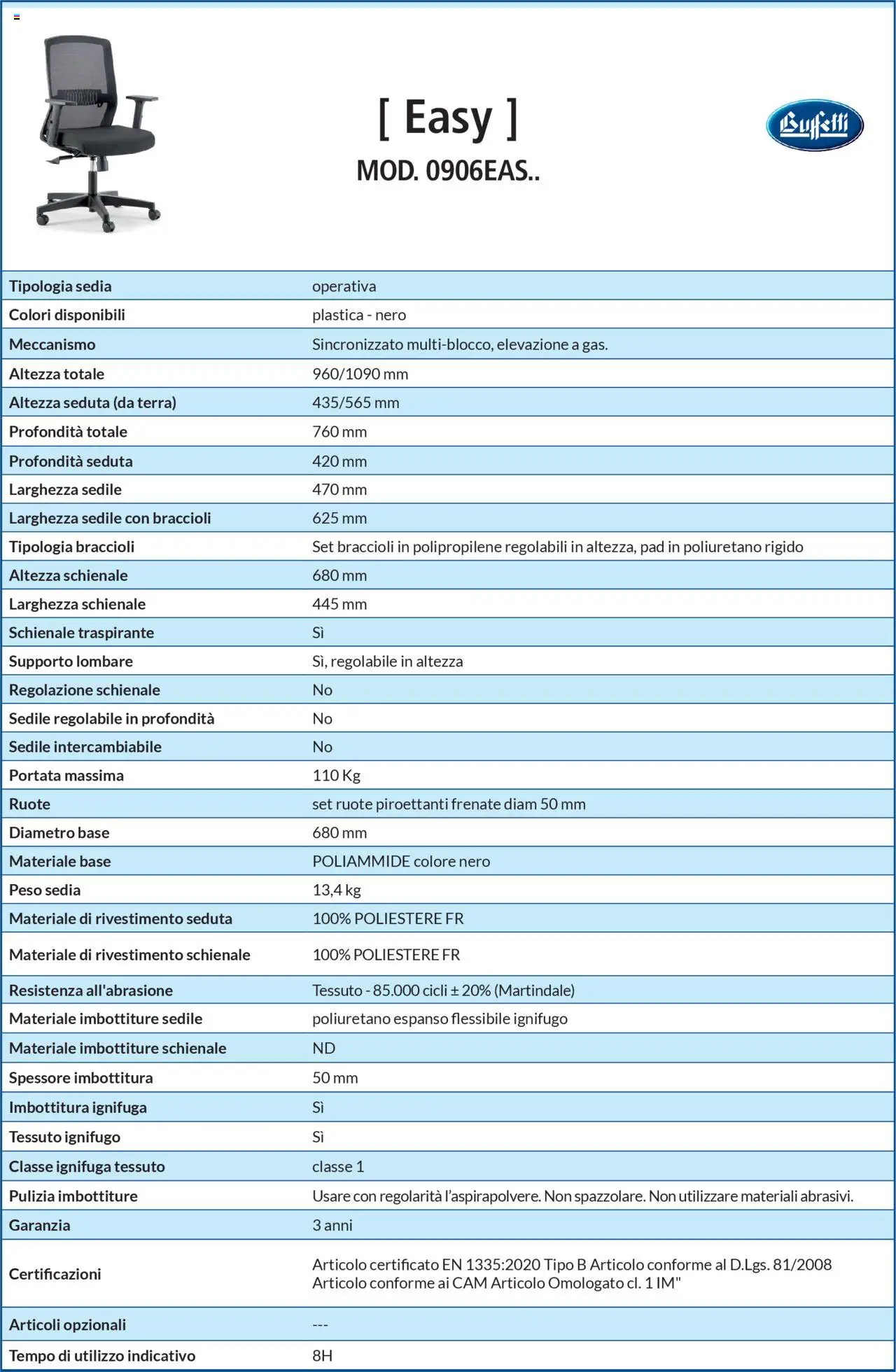 Volantino Buffetti del 28.06.2025 | Pagina: 68 | Prodotti: Braccioli, Sedia, Terra