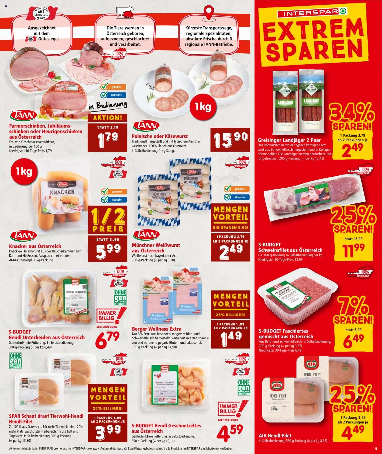 Interspar Flugblatt - Wien gültig ab 06.11.2025 | Seite: 10 | Produkte: Schinken, Schweinefleisch