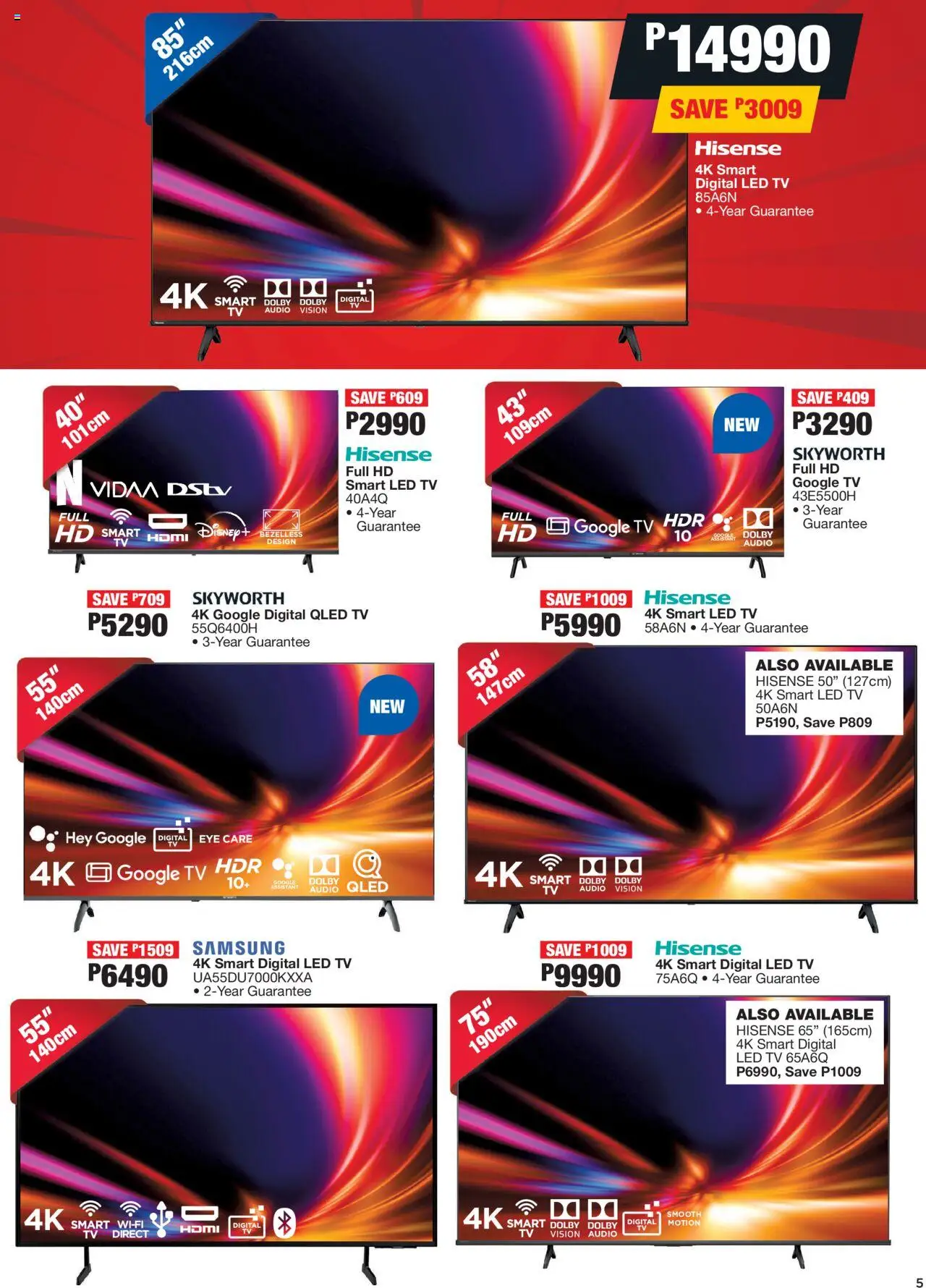 OK Furniture - Botswana Specials │ valid from 20.08.2025 | Page: 5 | Products: Audio, TV