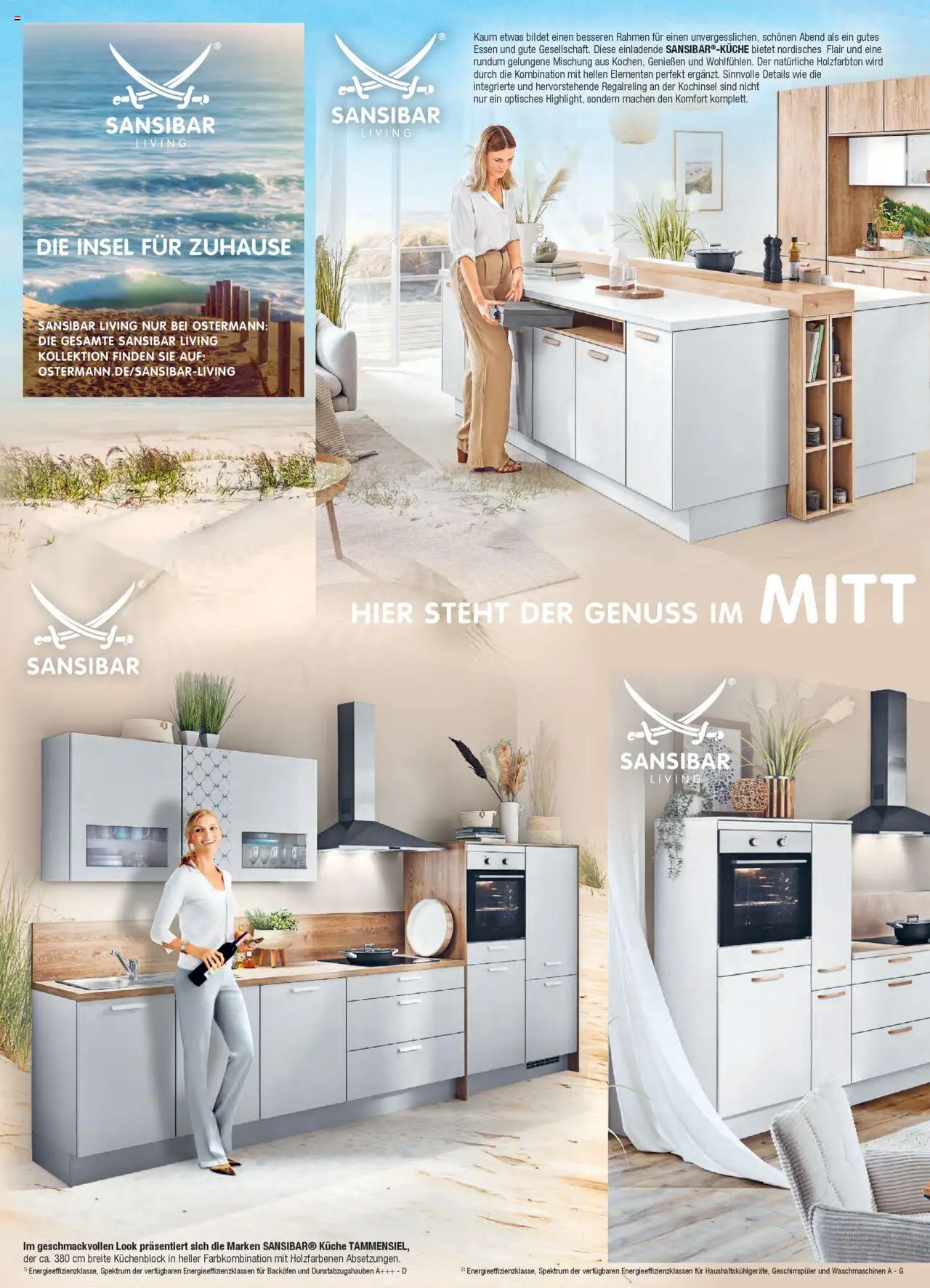 Ostermann Sansibar Living  – gültig ab 01.01.2025 | Seite: 26 | Produkte: Geschirrspüler, Küchenblock, Küche, Backofen