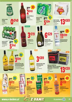 E.leclerc katalog akcije – veljaven od 08.10.2025 | Stran: 29 | Izdelki: Falafel, Vino, Tonik, Gin