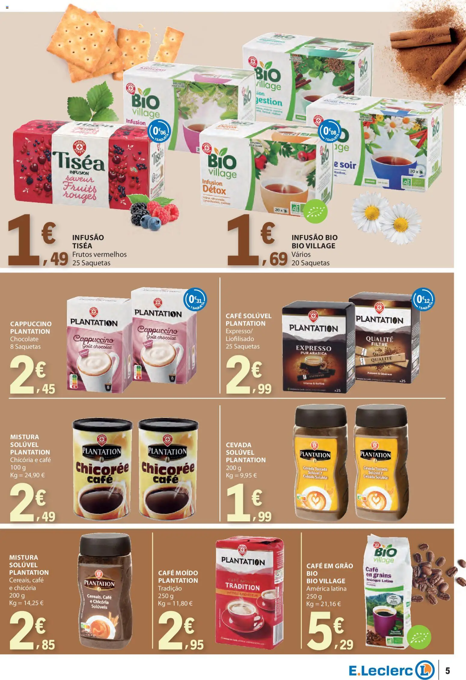E.Leclerc - Folheto Especial Bebidas Quentes │ válido de 28.10.2025 | Página: 5 | Produtos: Café solúvel, Café, Chocolate