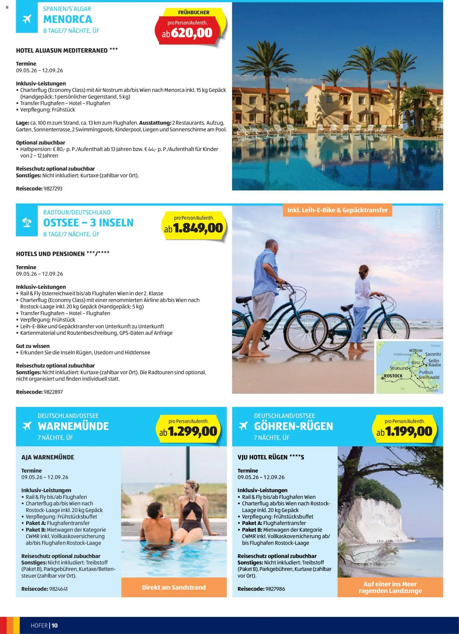 Hofer Reisen Flugblatt gültig ab 31.12.2025 | Seite: 10