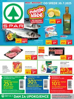 Spar katalog 31/25 - pregled letaka veljavnega od 30.07.2025