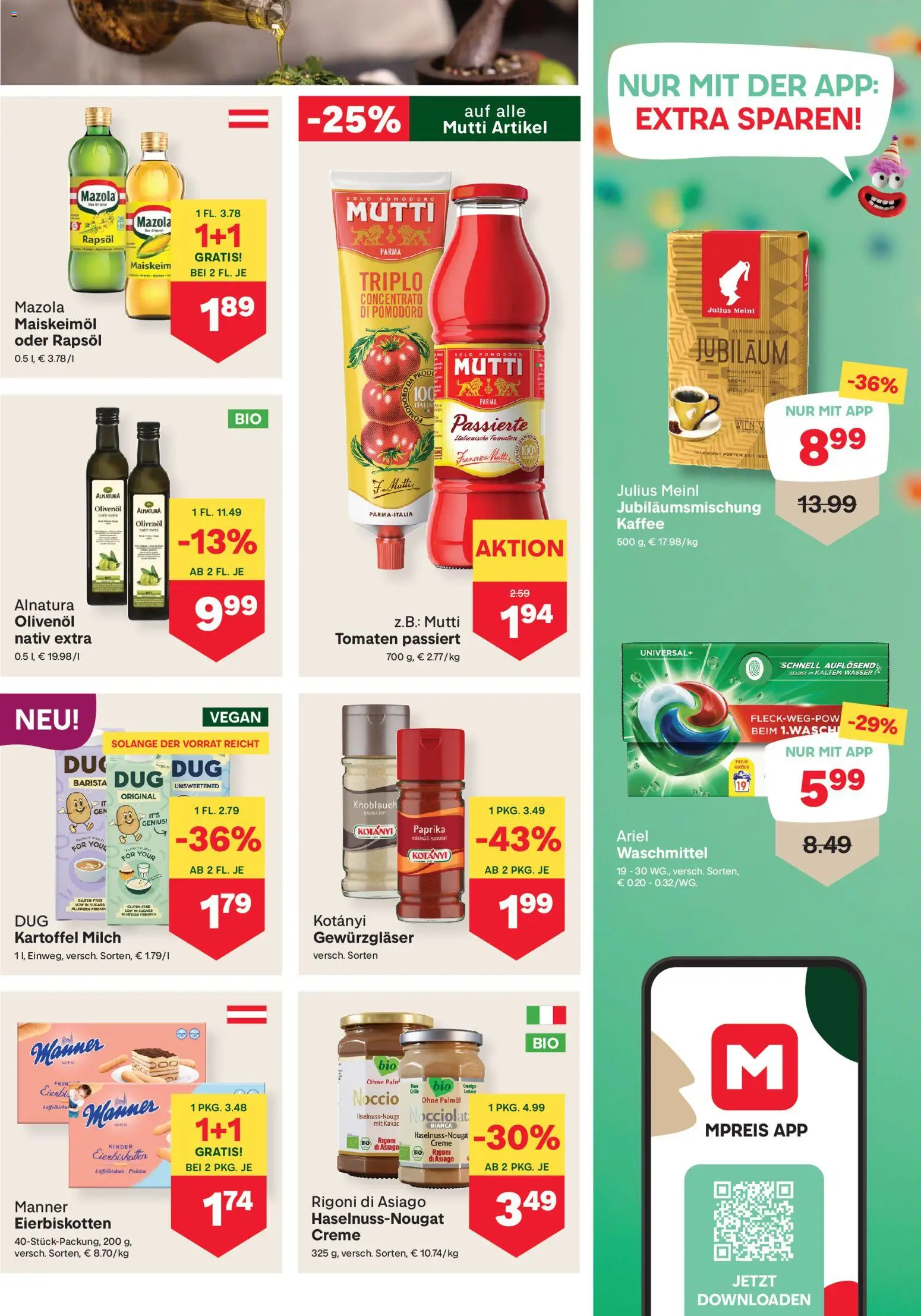 MPREIS Altenmarkt im Pongau gültig ab 06.03.2026 | Seite: 9 | Produkte: Wasser, Kaffee, Tomaten, Waschmittel