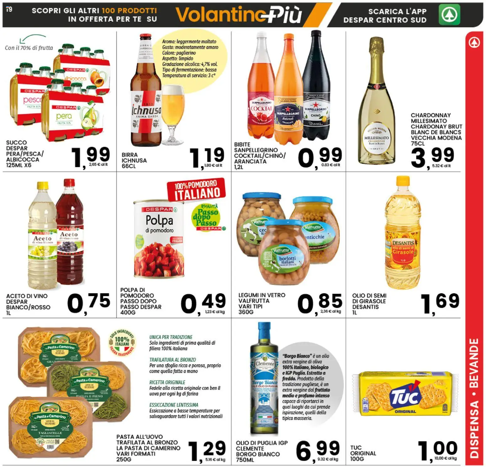 Volantino Interspar del 29.01.2026 | Pagina: 19 | Prodotti: Uova, Pomodoro, Farina, Bibite