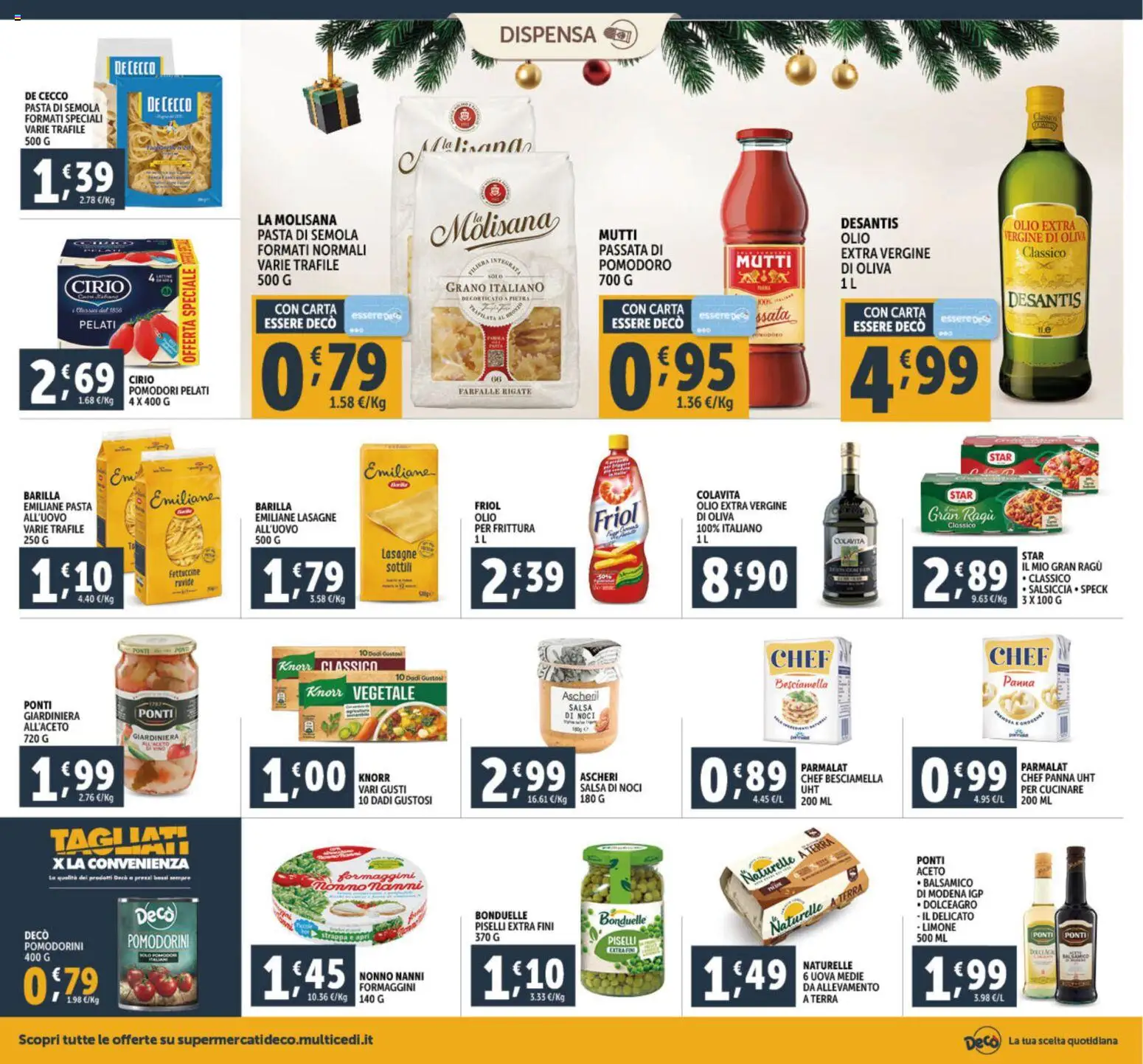 Volantino Decò del 15.12.2025 | Pagina: 22 | Prodotti: Pomodorini, Limone, Olio, Terra