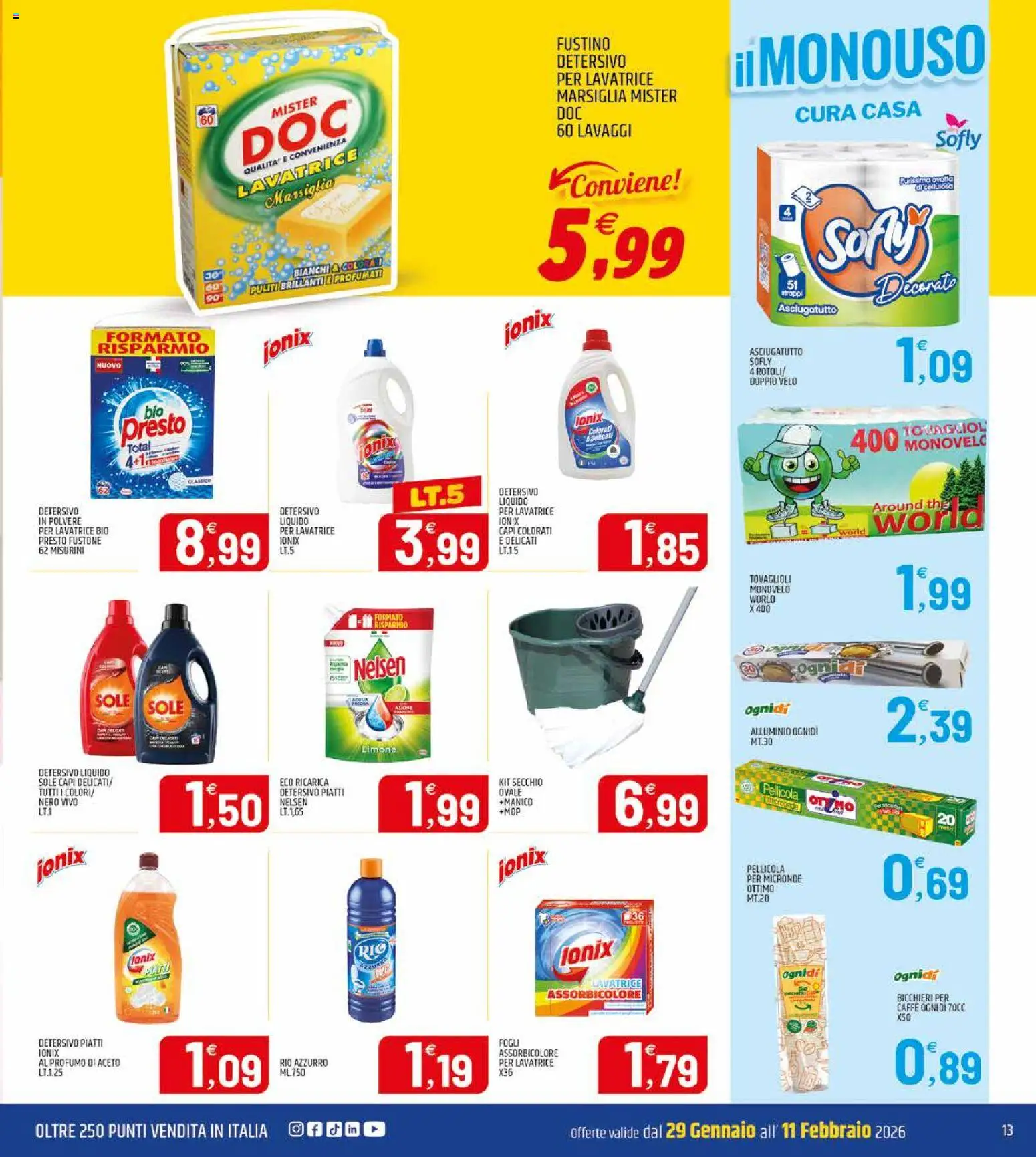 Volantino ARD Discount del 29.01.2026 | Pagina: 13 | Prodotti: Caffè, Aceto, Pellicola, Profumo