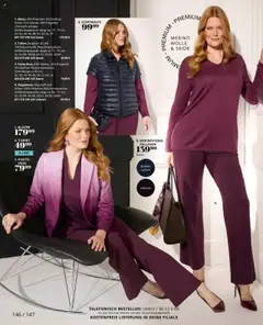 Ulla Popken Prospekt 	 ab 01.10.2025 gültig | Seite: 146 | Produkte: Blazer, Steppweste, Pullover, Hose