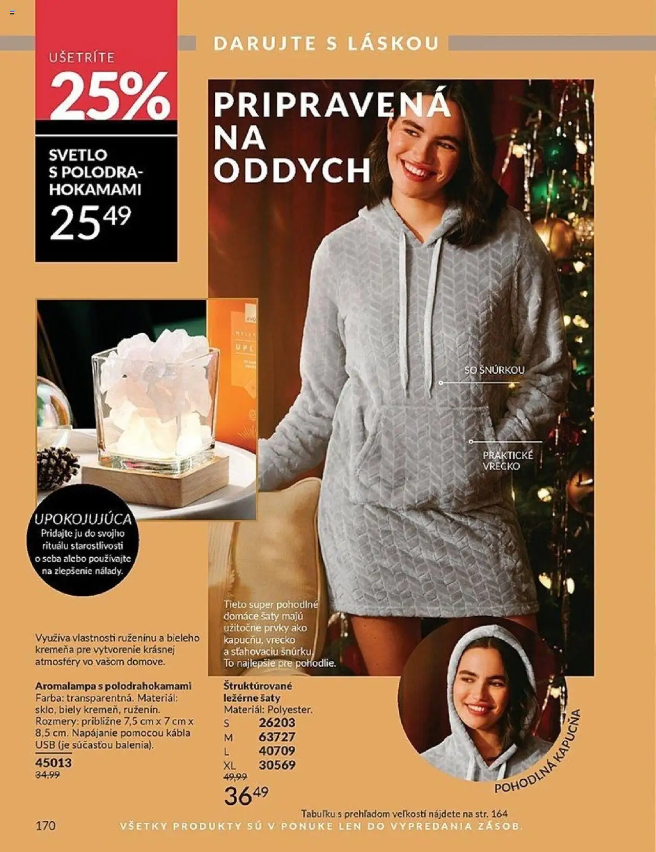 Nové Avon akcie – leták je platný od 01.10.2025 | Strana: 170 | Produkty: Svetlo, Šaty, USB
