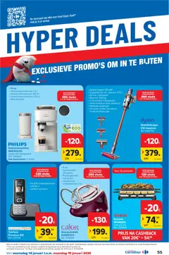 Carrefour folder week 3 - Voorbeeld van een folder van Carrefour, geldig van 14.01.2026 | Pagina: 55 | Producten: Telefoon, Gewicht, Kan