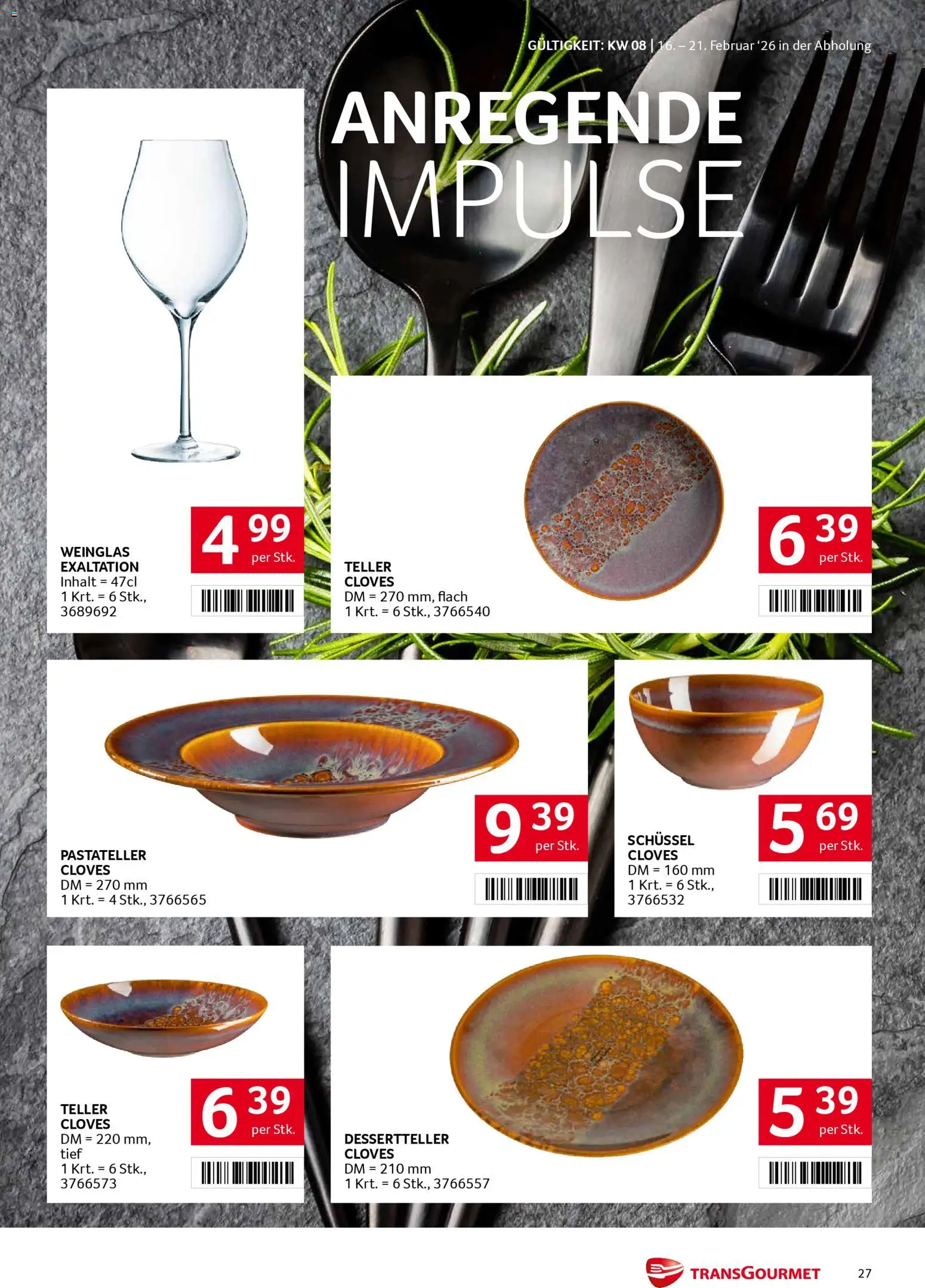 Transgourmet Flugblatt gültig ab 16.02.2026 | Seite: 27
