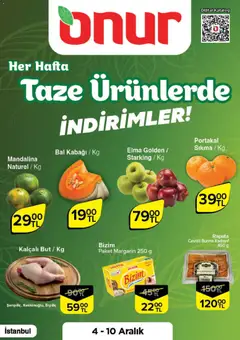 04.12.2025 tarihinden itibaren geçerli olan Onur Market kataloğu önizlemesi