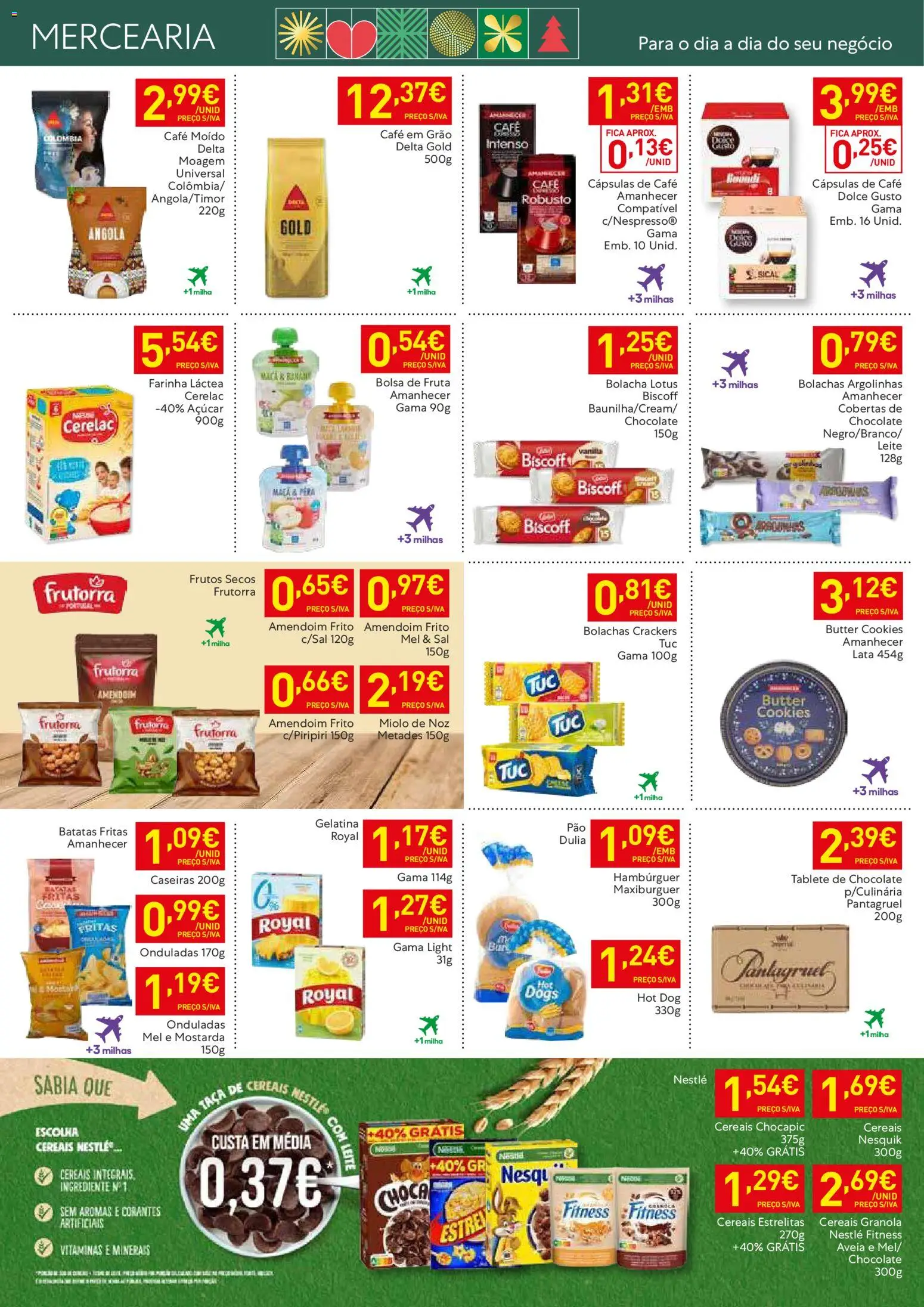 Recheio -  Madeira │ válido de 18.11.2025 | Página: 9 | Produtos: Farinha láctea, Gelatina, Café, Dolce gusto