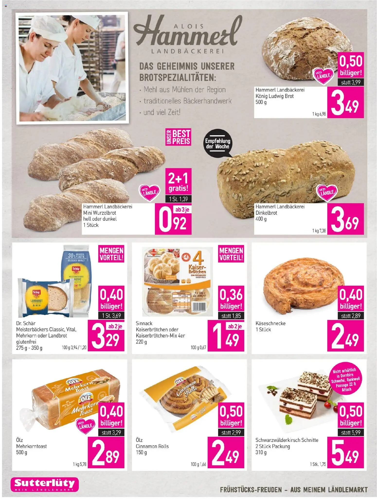 Sutterlüty Flugblatt gültig ab 20.11.2025 | Seite: 4 | Produkte: Brot
