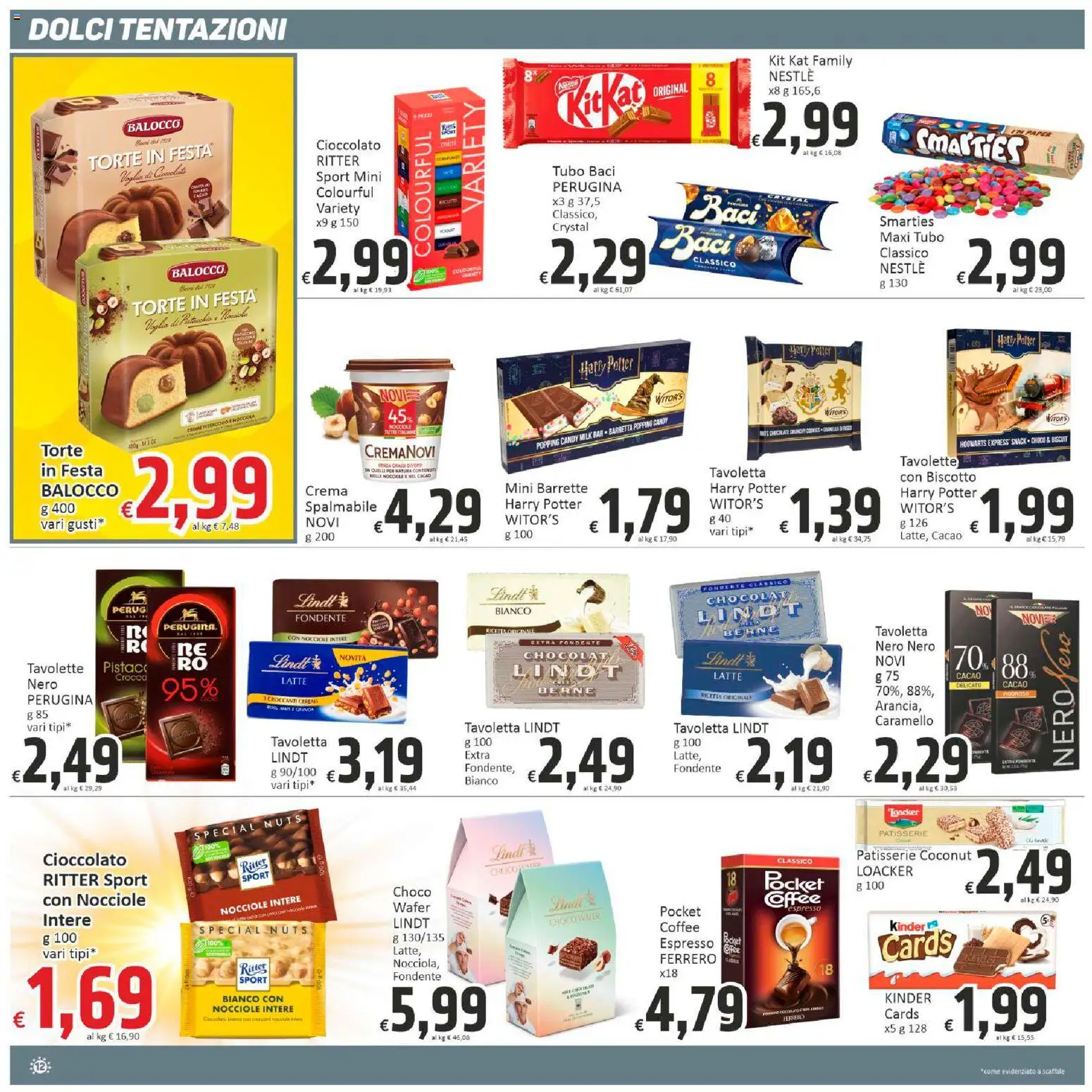Volantino Paghi Poco del 10.11.2025 | Pagina: 12 | Prodotti: Crema, Nocciole, Scaffale, Cacao