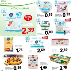 Anteprima del volantino Todis Pescheria, Macelleria valido a partire dal 16.10.2025 | Pagina: 18 | Prodotti: Panna, Mozzarella, Ricotta, Robiola